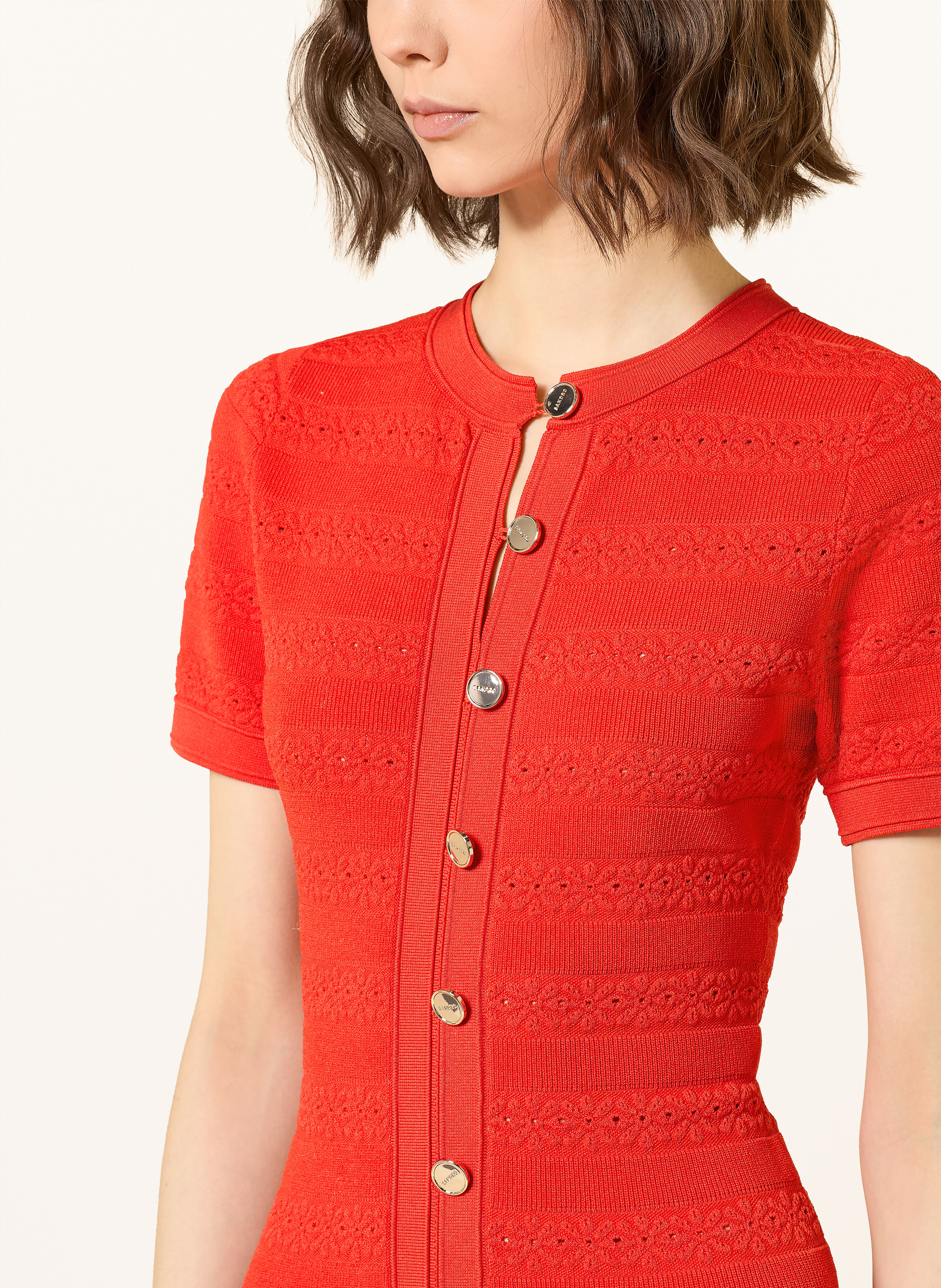 Thumbnail - Sandro Strickkleid rot