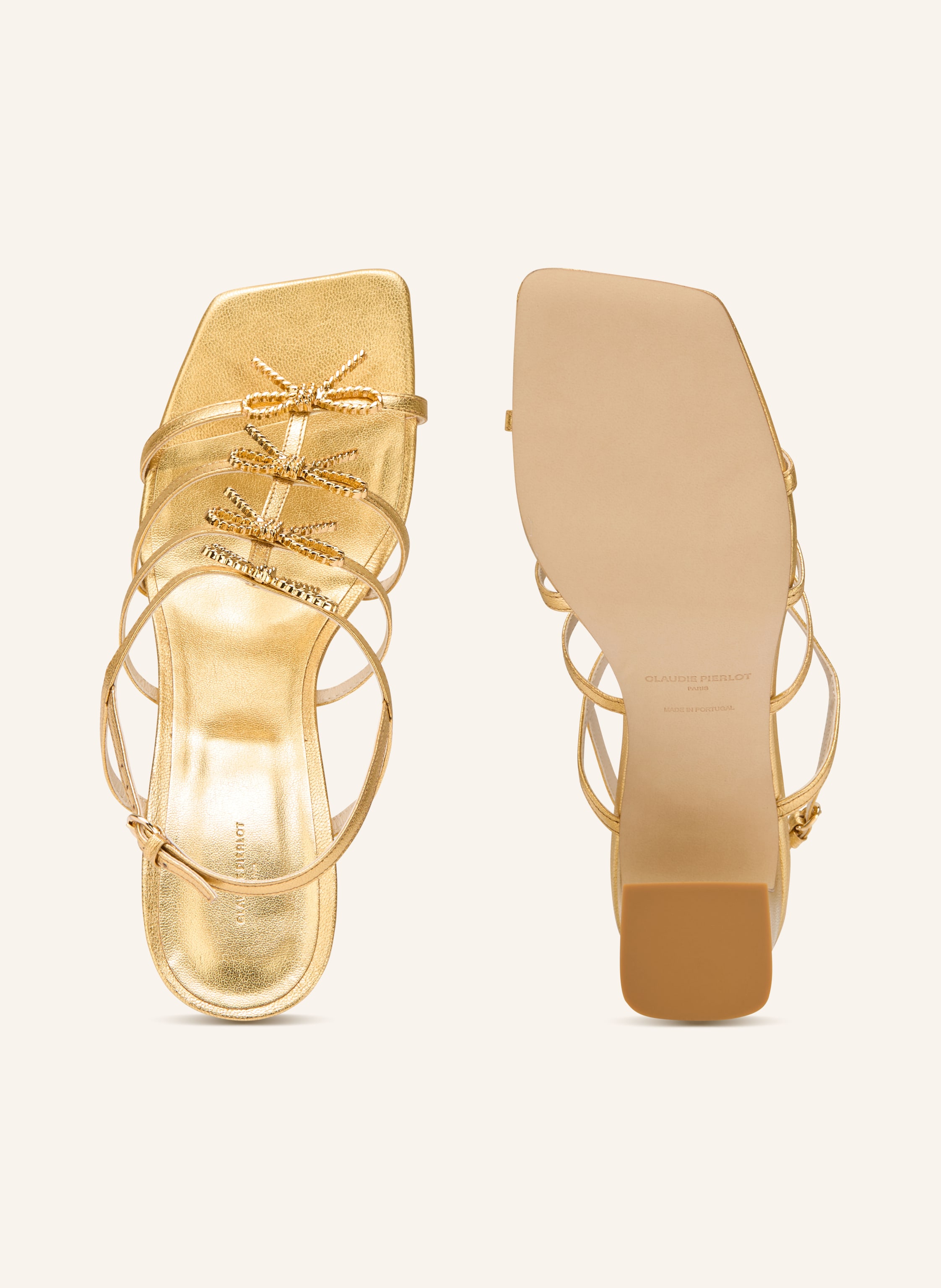 Thumbnail - Claudie Pierlot Sandaletten gold