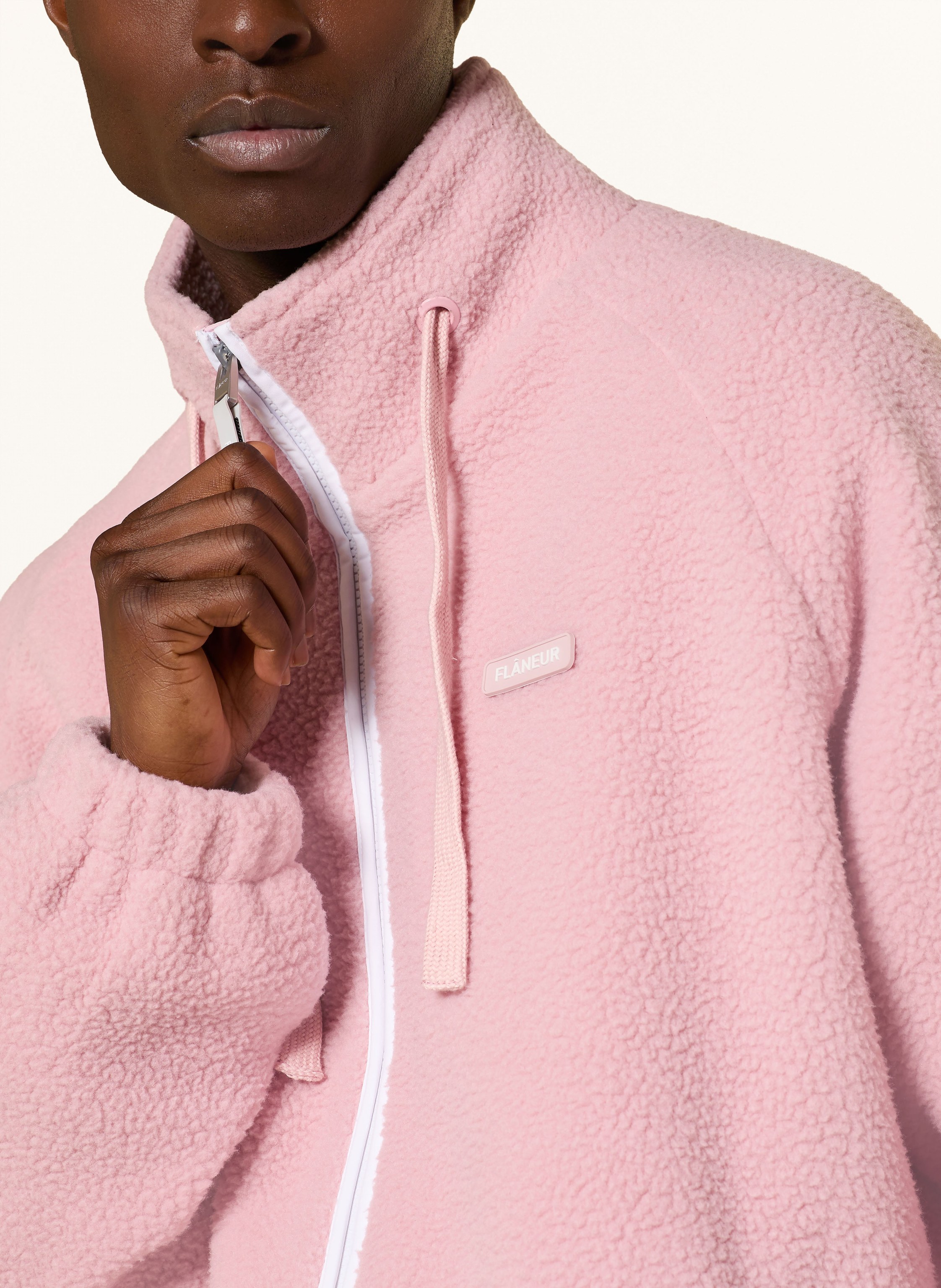 Thumbnail - Flâneur Teddyfell-Jacke Fleece pink