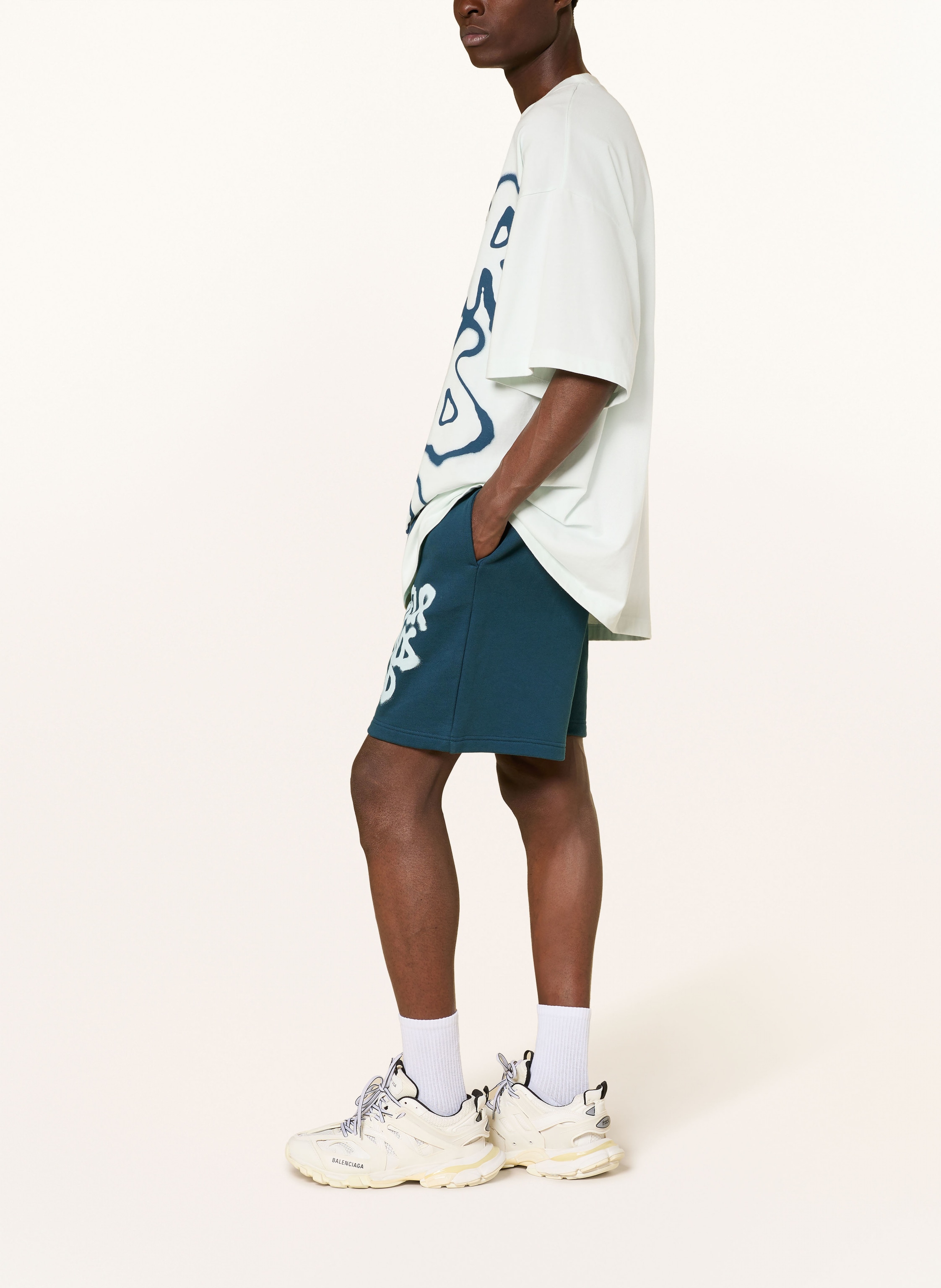 Thumbnail - Flâneur Sweatshorts Sounds Good blau