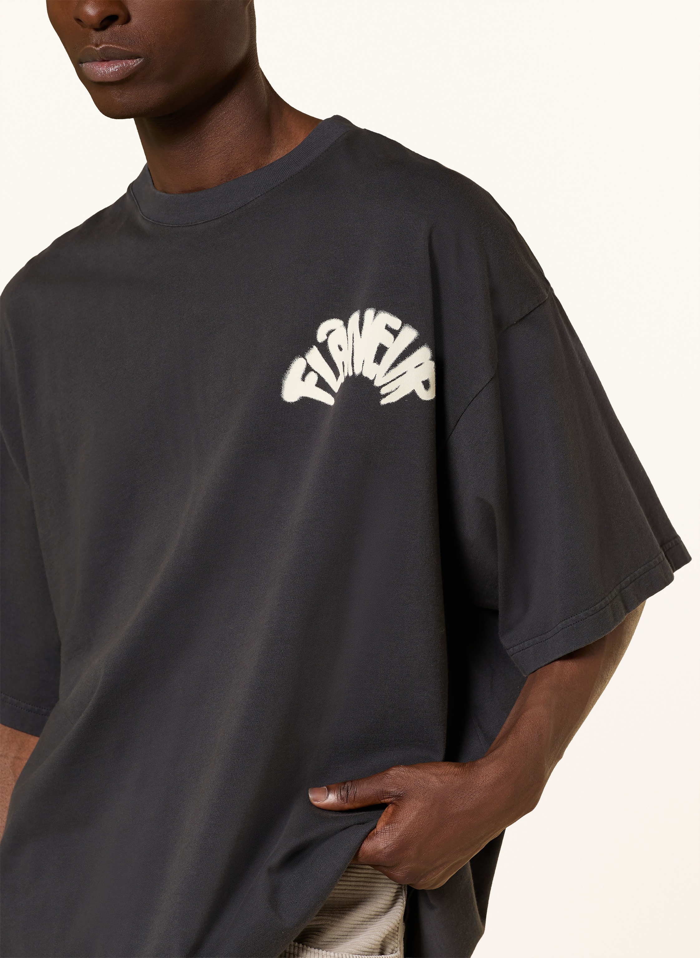 Thumbnail - Flâneur Oversized-Shirt Sounds Good schwarz