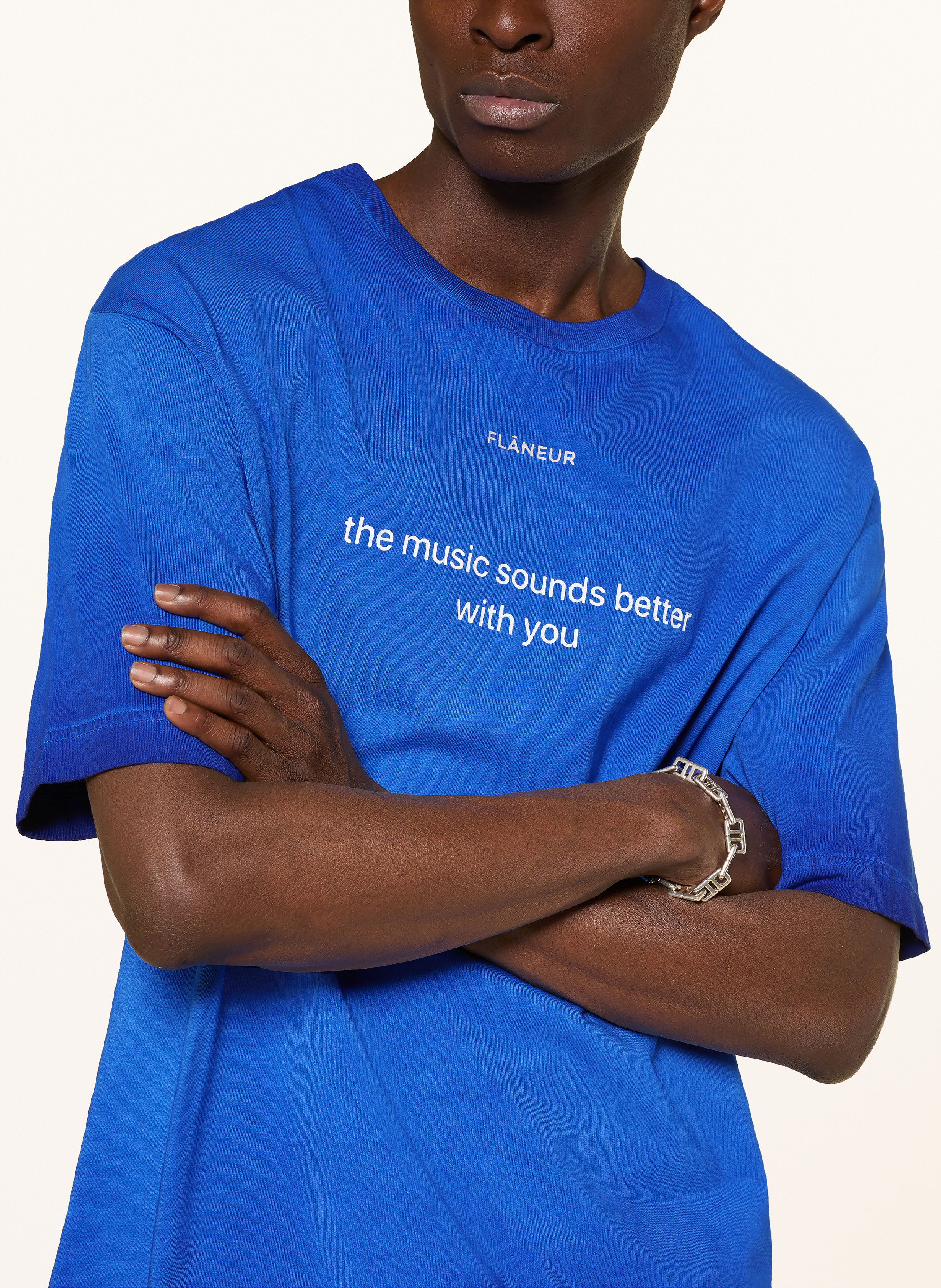 Thumbnail - Flâneur Oversized-Shirt With You blau