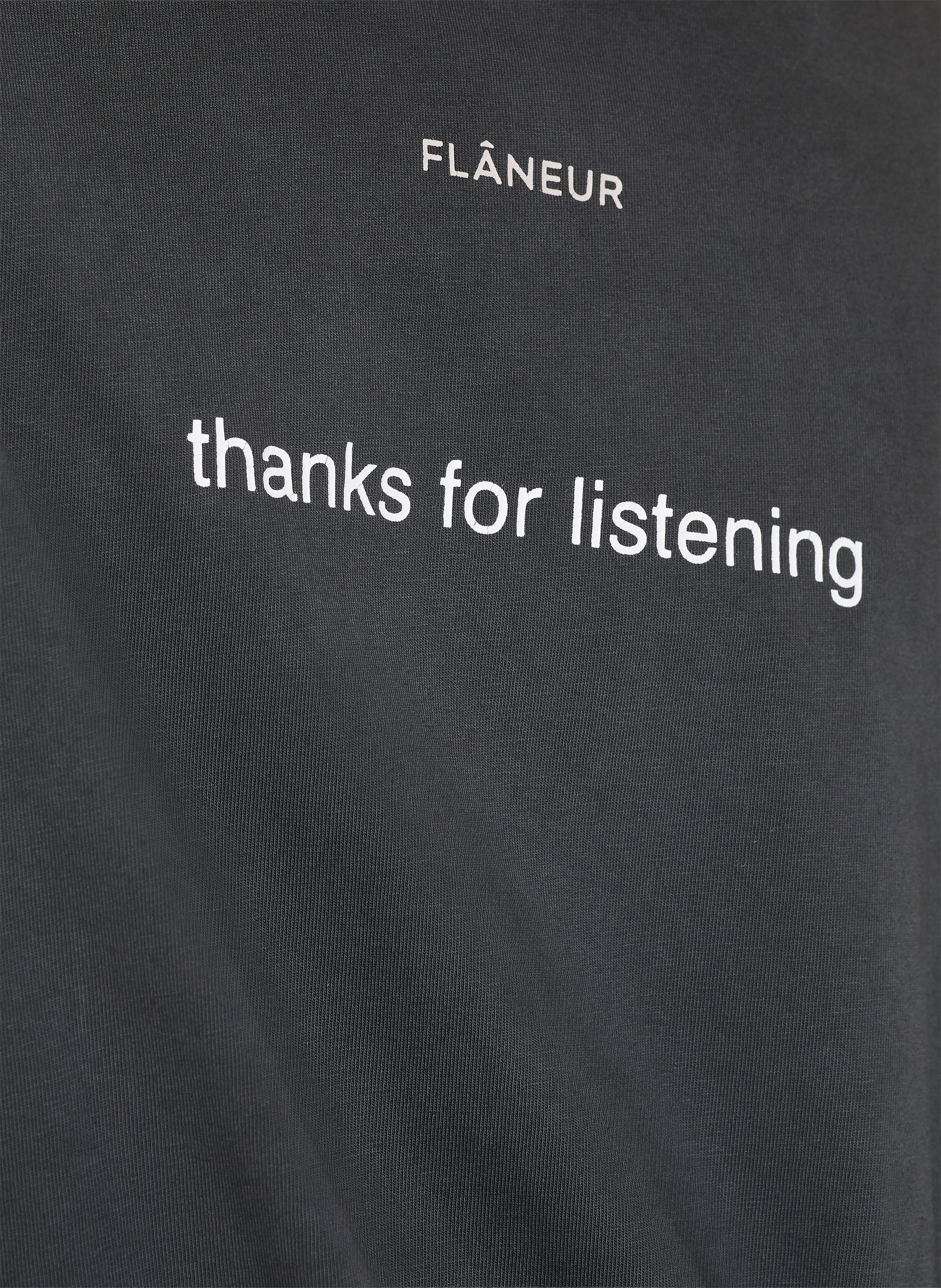 Thumbnail - Flâneur Oversized-Shirt Listening schwarz