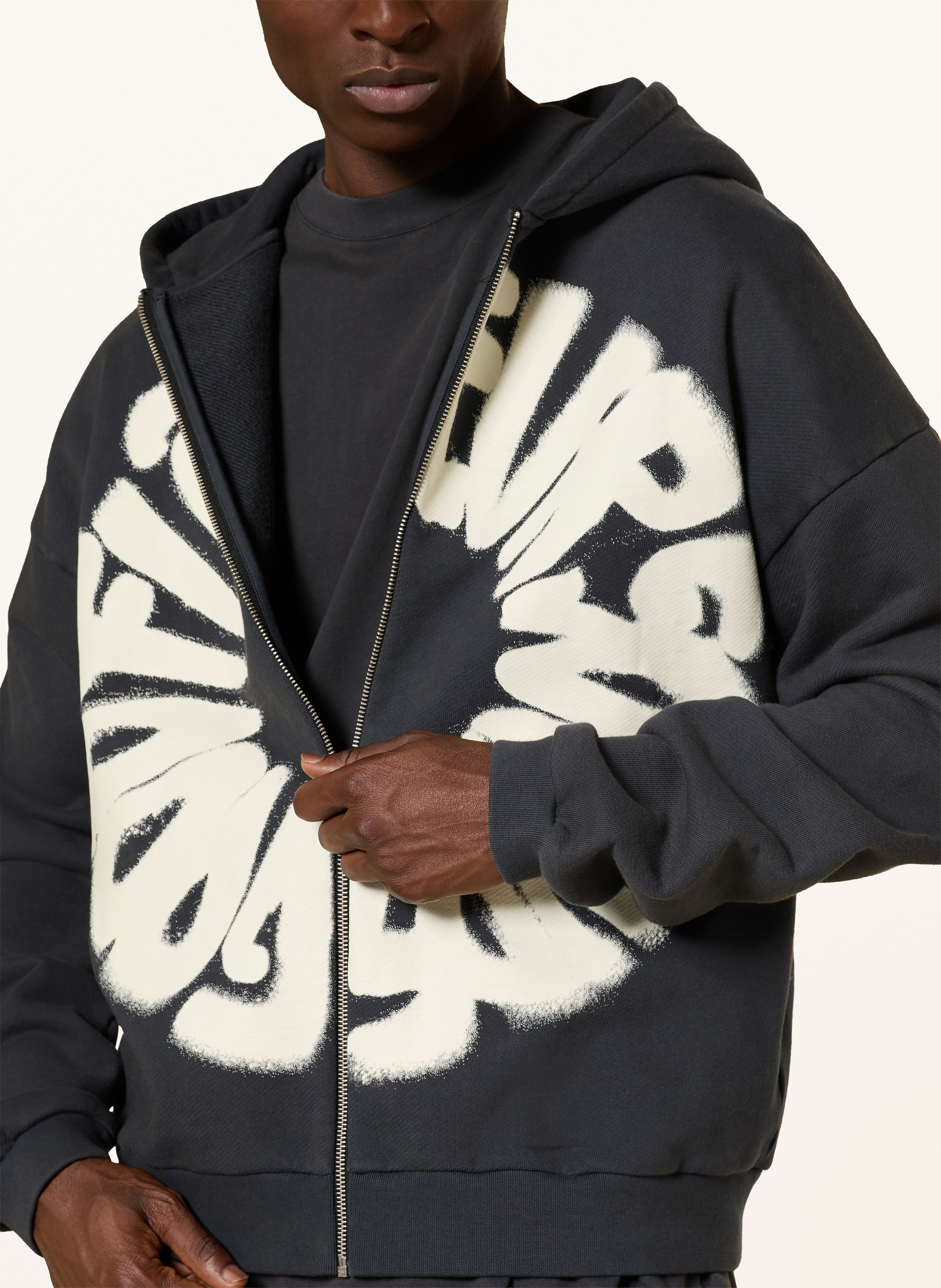 Thumbnail - Flâneur Oversized-Sweatjacke Sounds Good schwarz