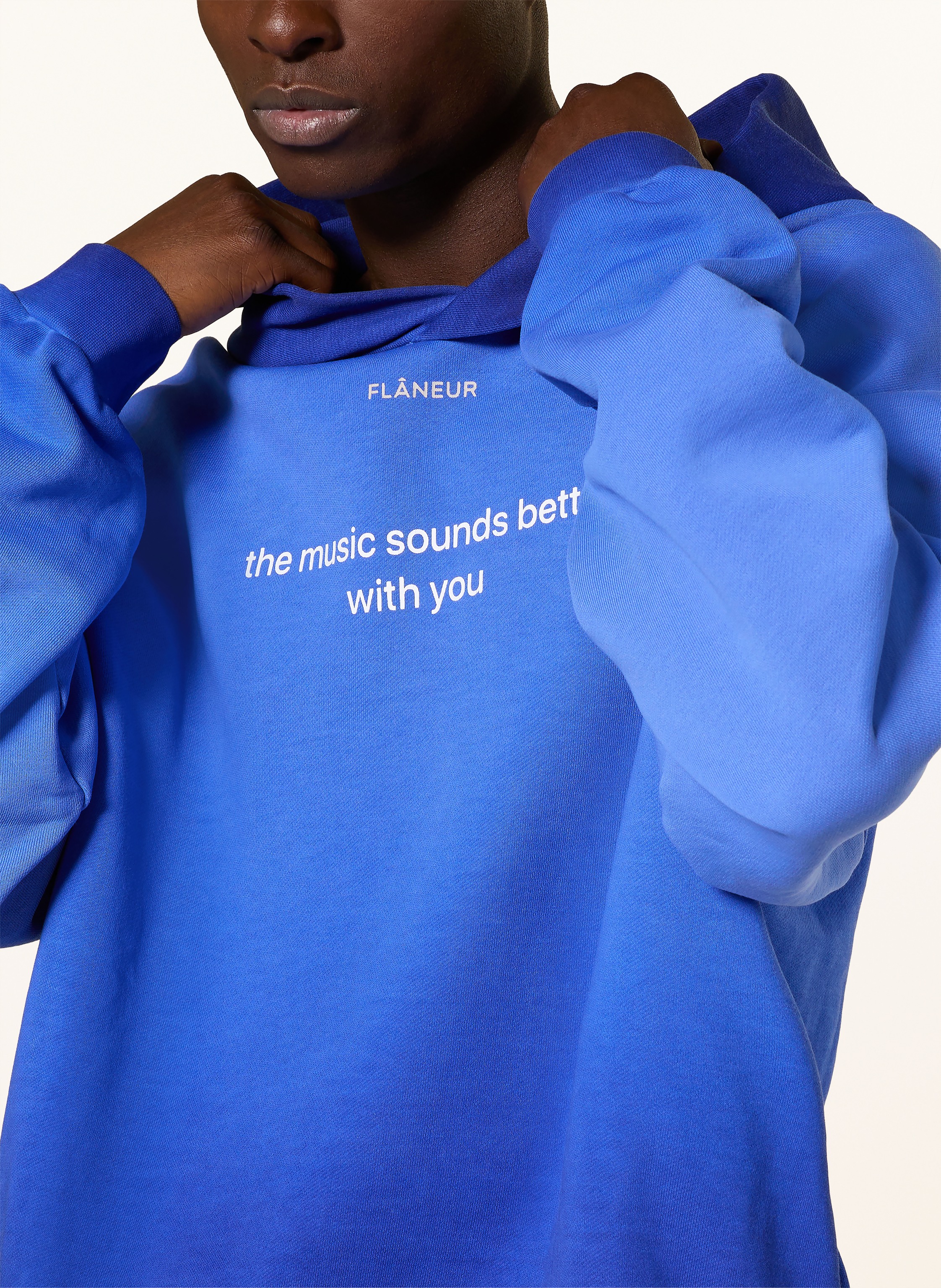 Thumbnail - Flâneur Oversized-Hoodie With You blau