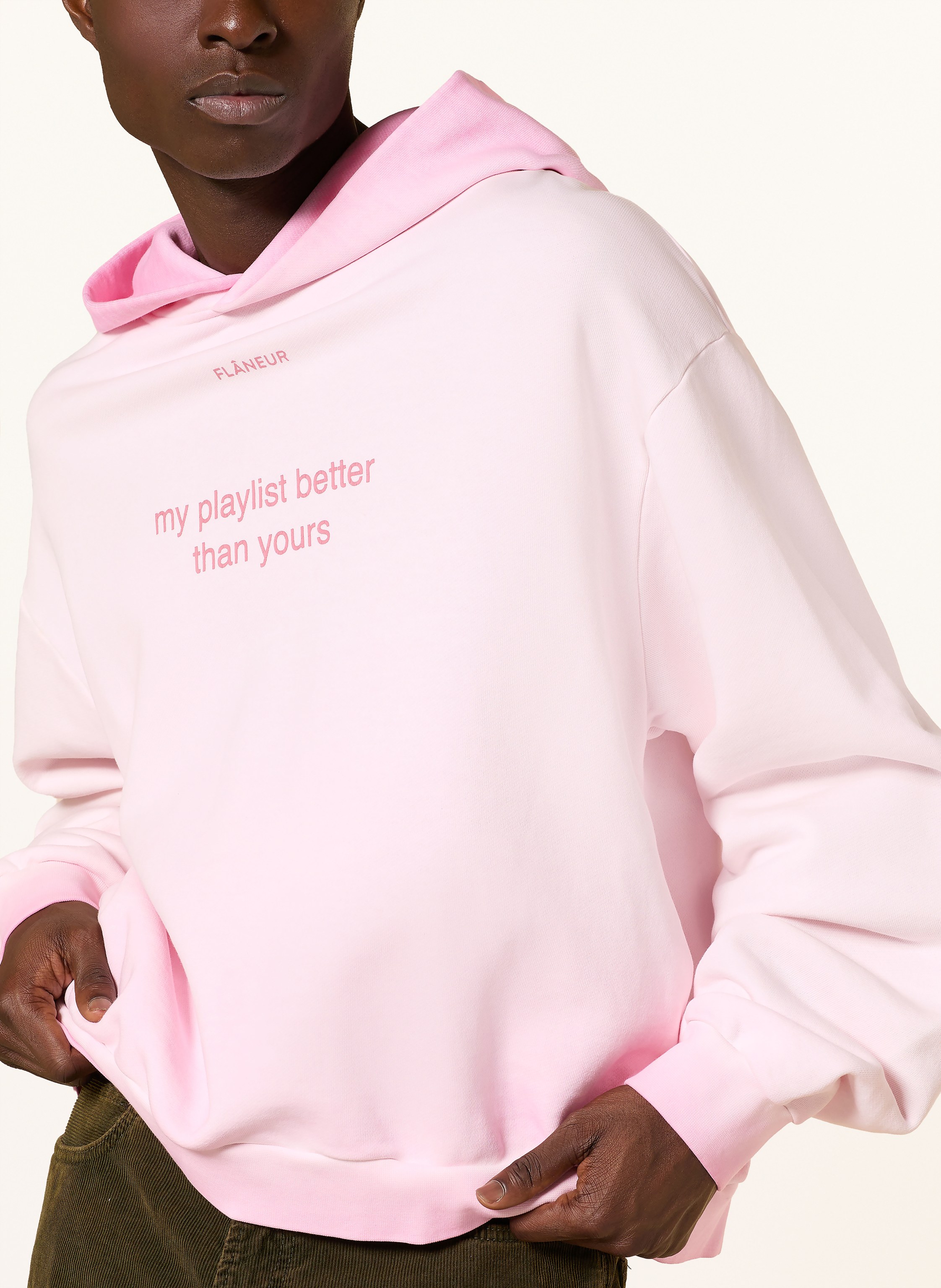 Thumbnail - Flâneur Oversized-Hoodie Playlist pink