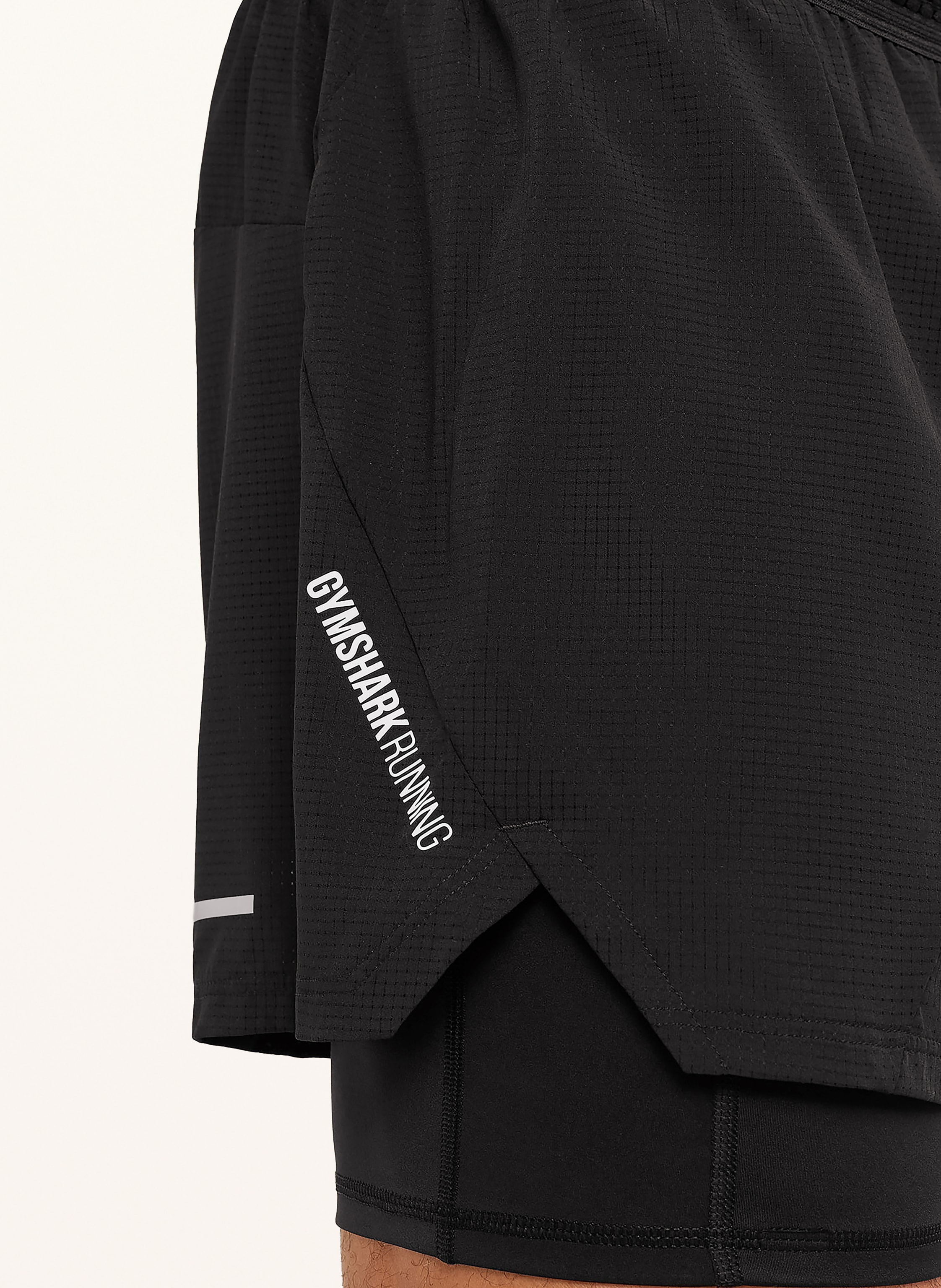 Thumbnail - Gymshark 2-In-1-Laufshorts Better Level schwarz