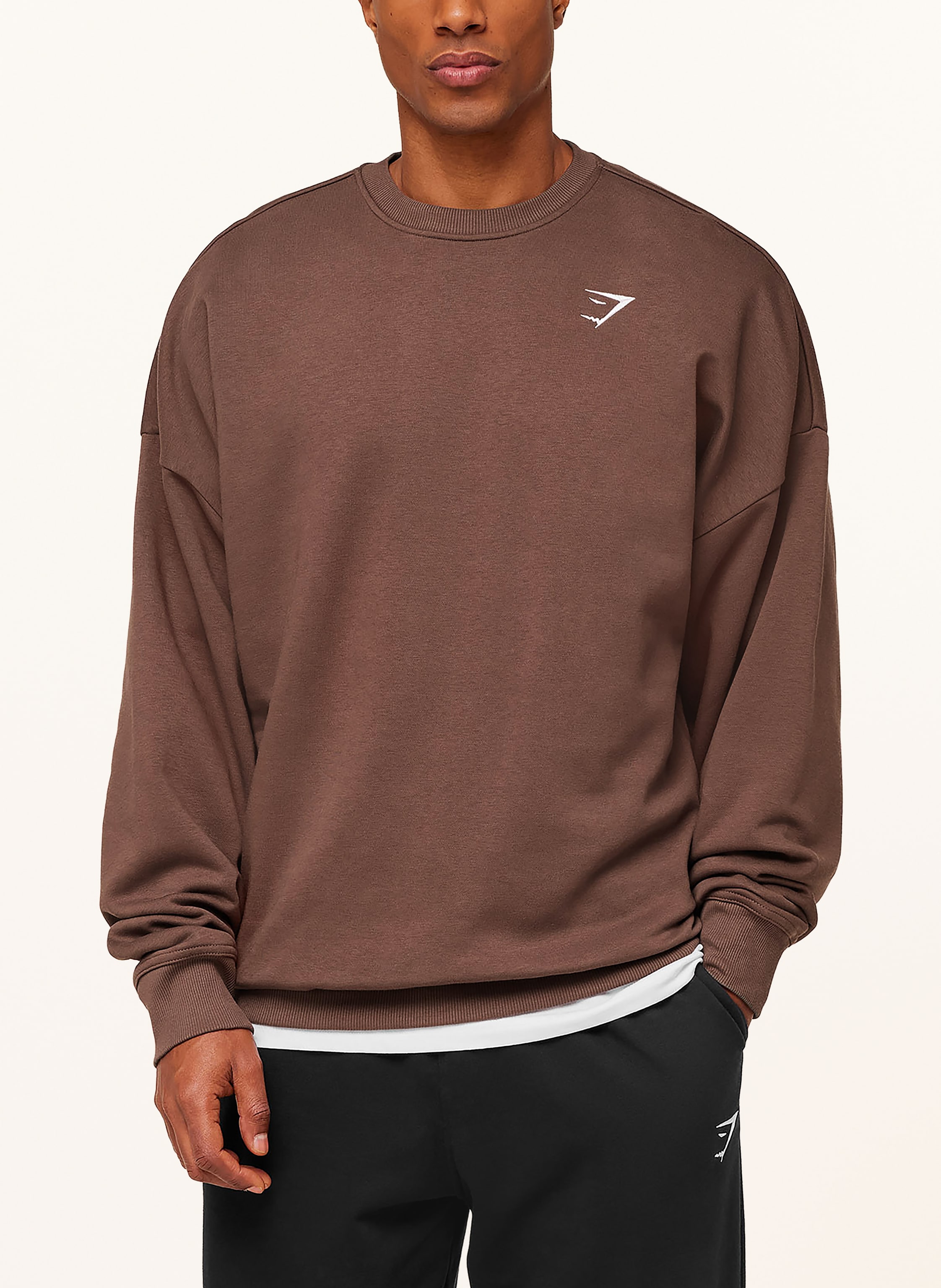 Thumbnail - Gymshark Oversized-Sweatshirt Crest braun