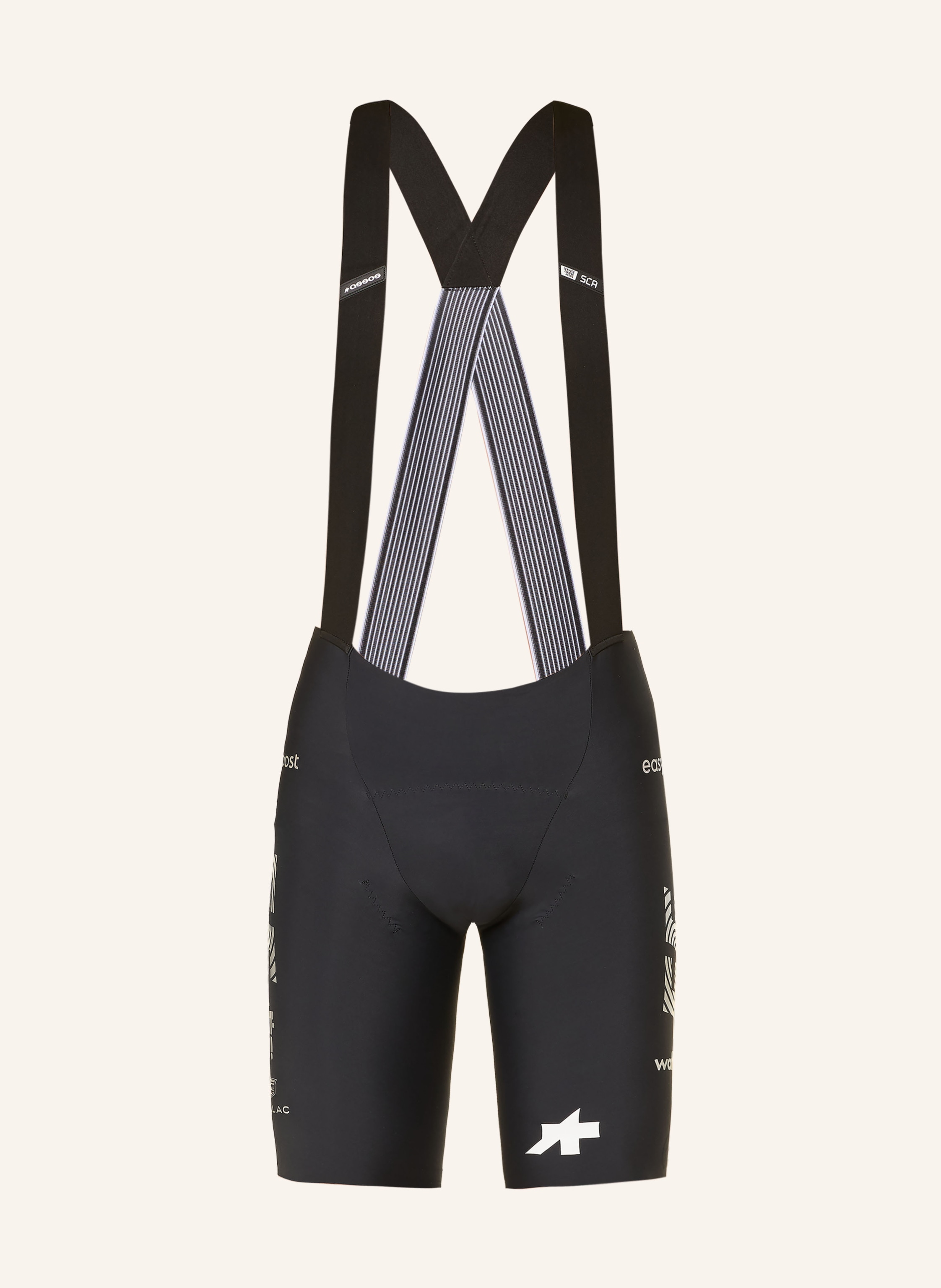 Assos Radhose Equipe s11 Ef 2026 Mit Trägern Und Gepolstertem Einsatz schwarz