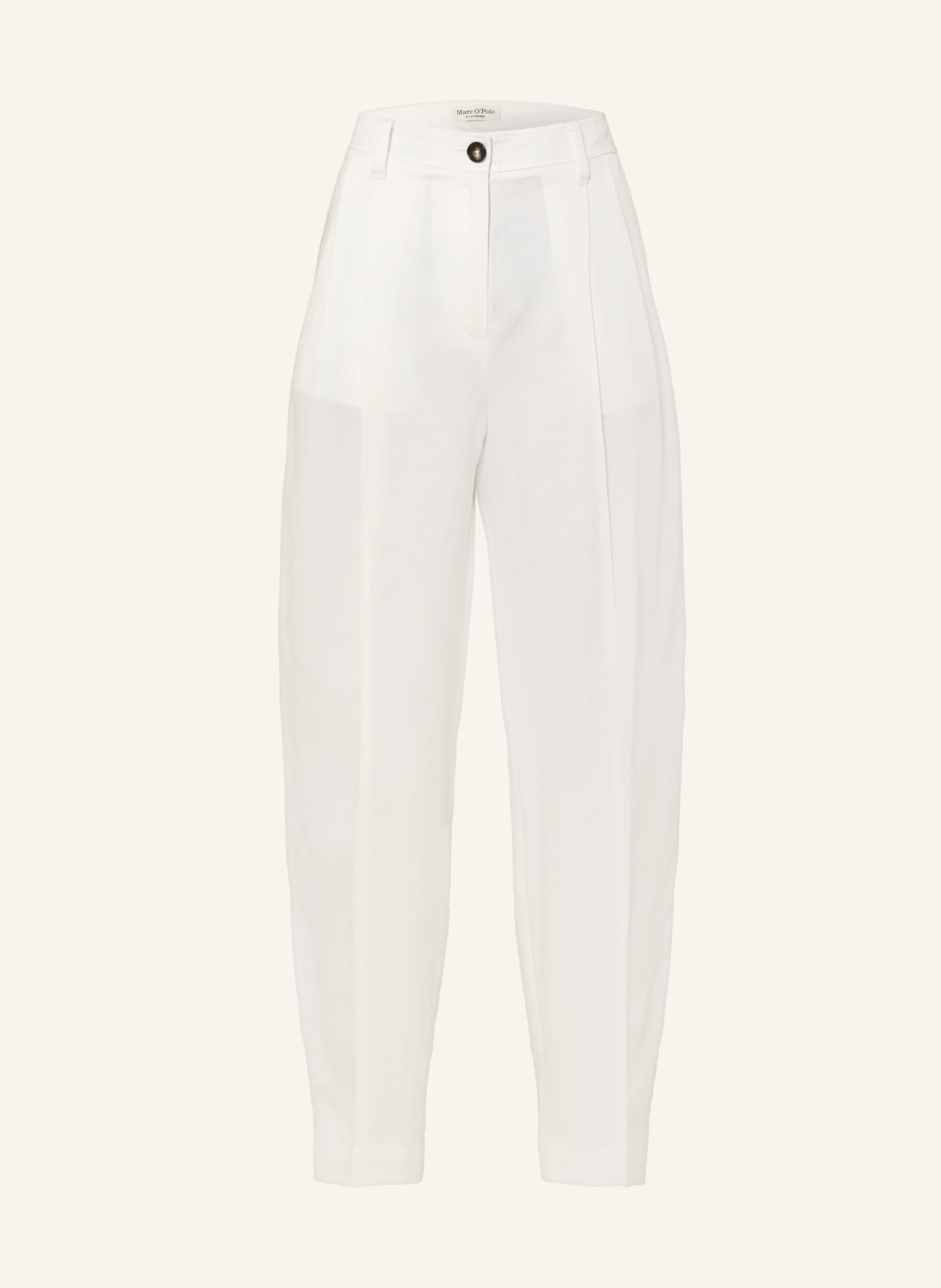 Marc O'polo Hose Mit Leinen weiss