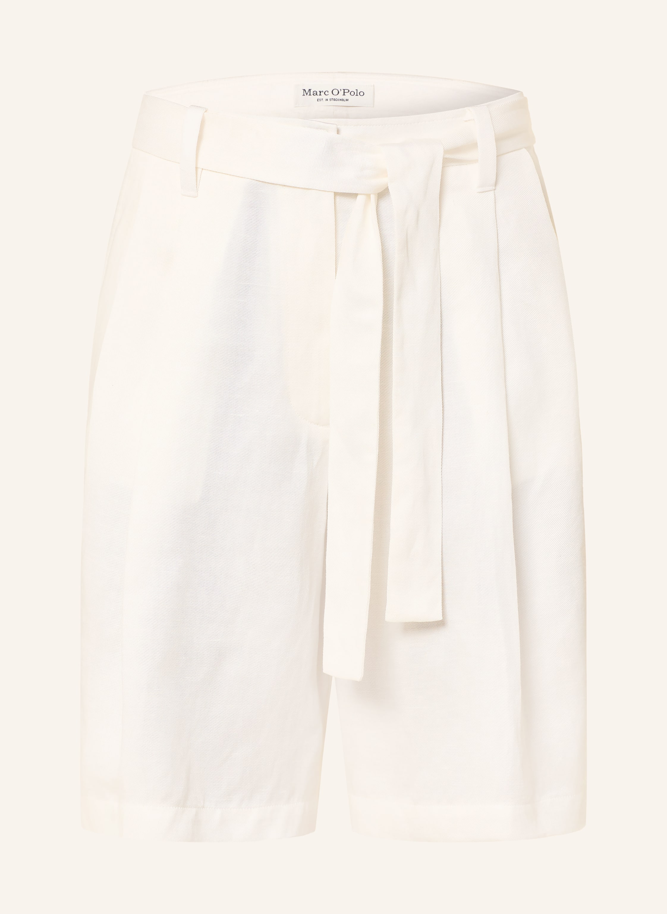 Marc O'polo Shorts Mit Leinen weiss