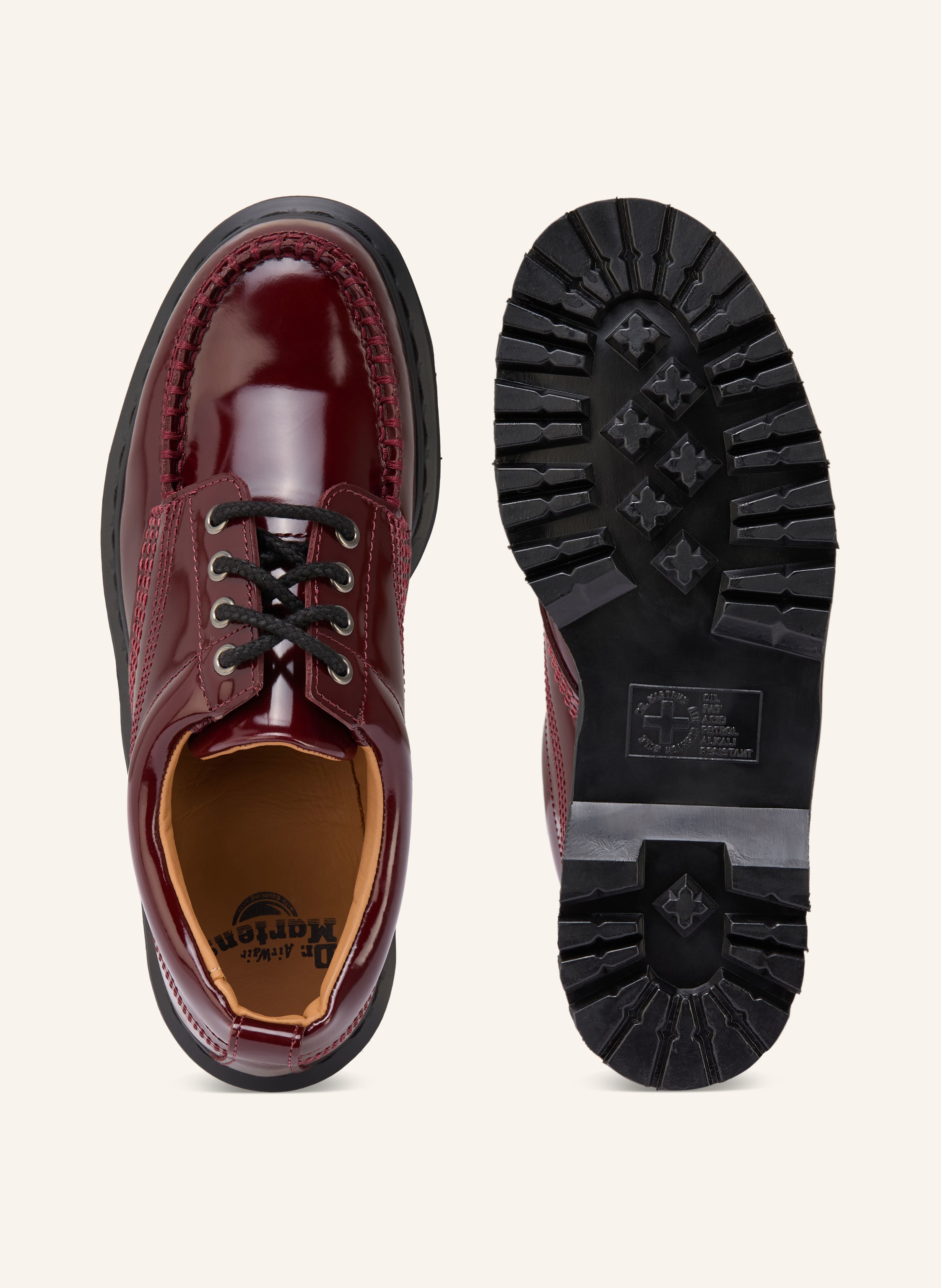 Thumbnail - Dr. Martens Lackschnürer Lowell rot