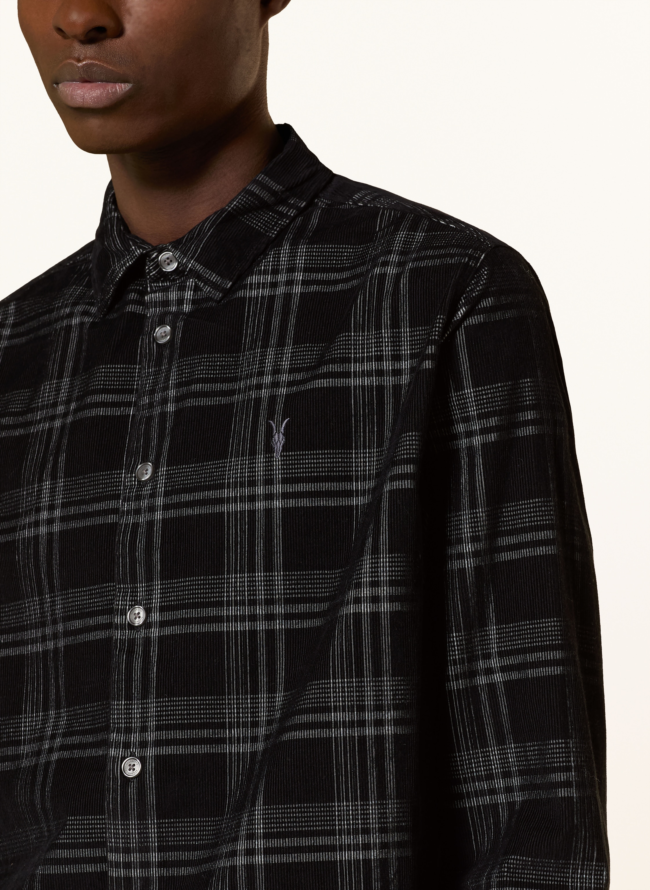 Thumbnail - Allsaints Cordhemd Rockley Relaxed Fit schwarz