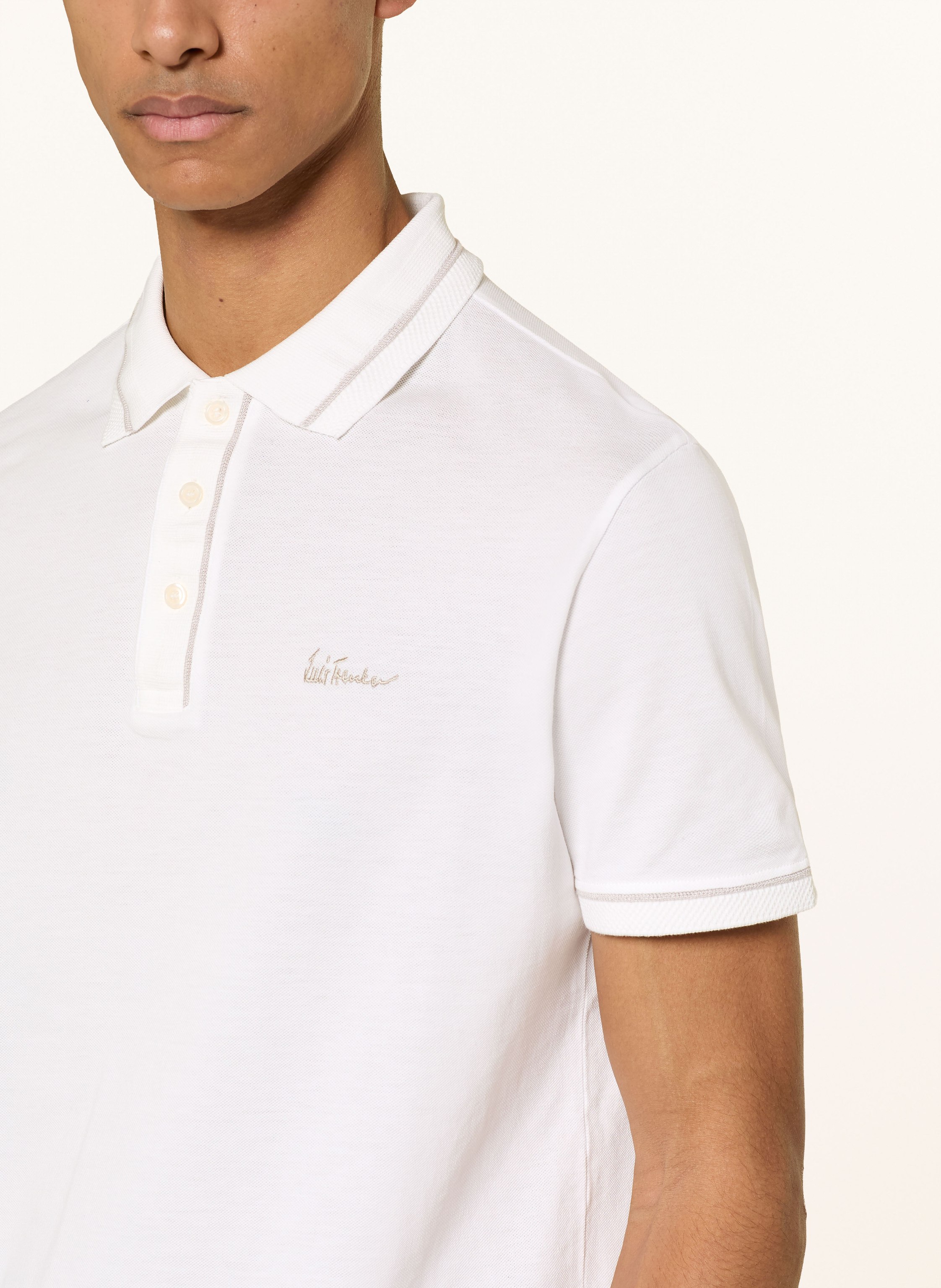 Thumbnail - Luis Trenker Piqué-Poloshirt Luberneto weiss