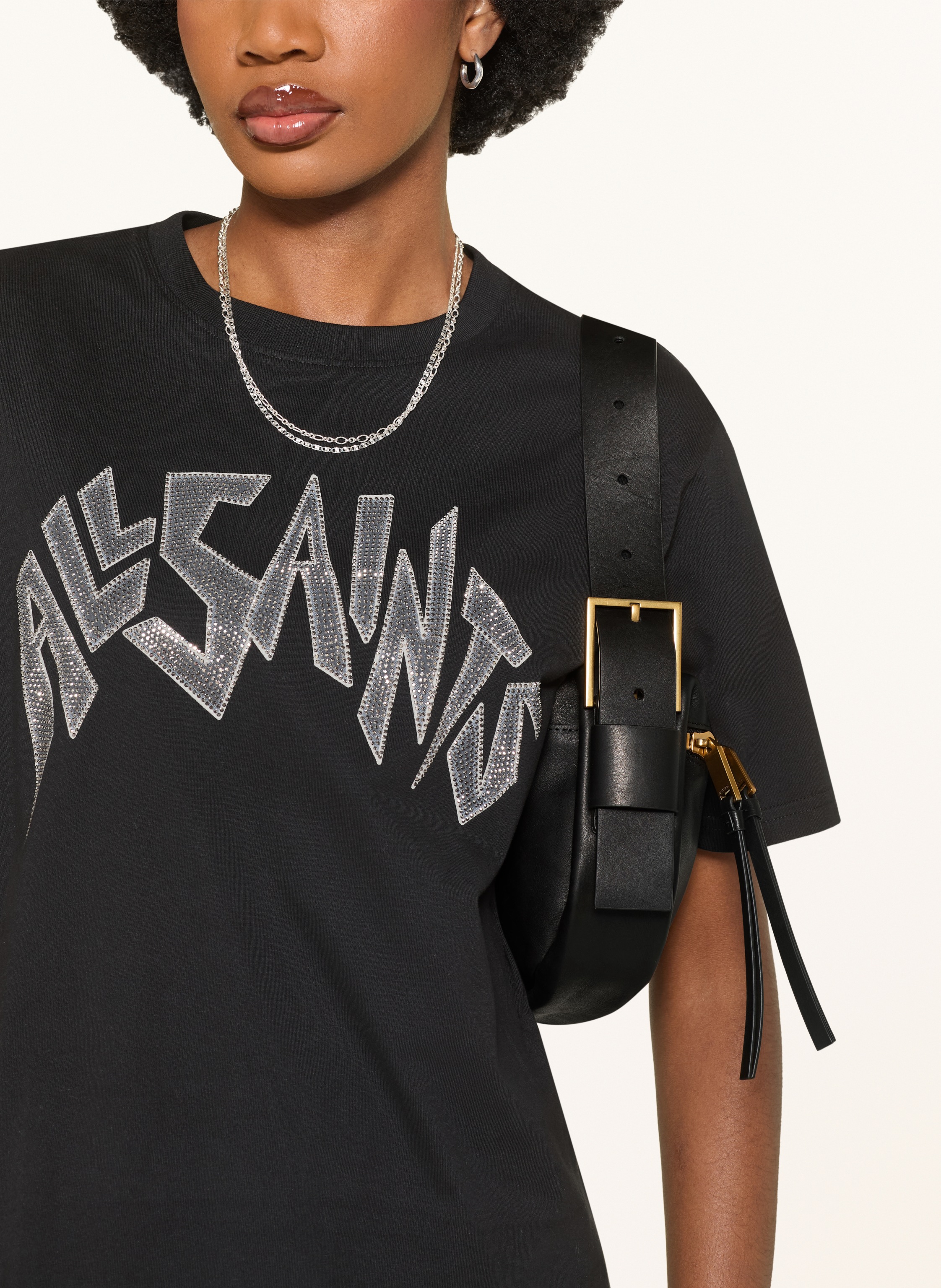 Thumbnail - Allsaints Handtasche Noemi Mini schwarz