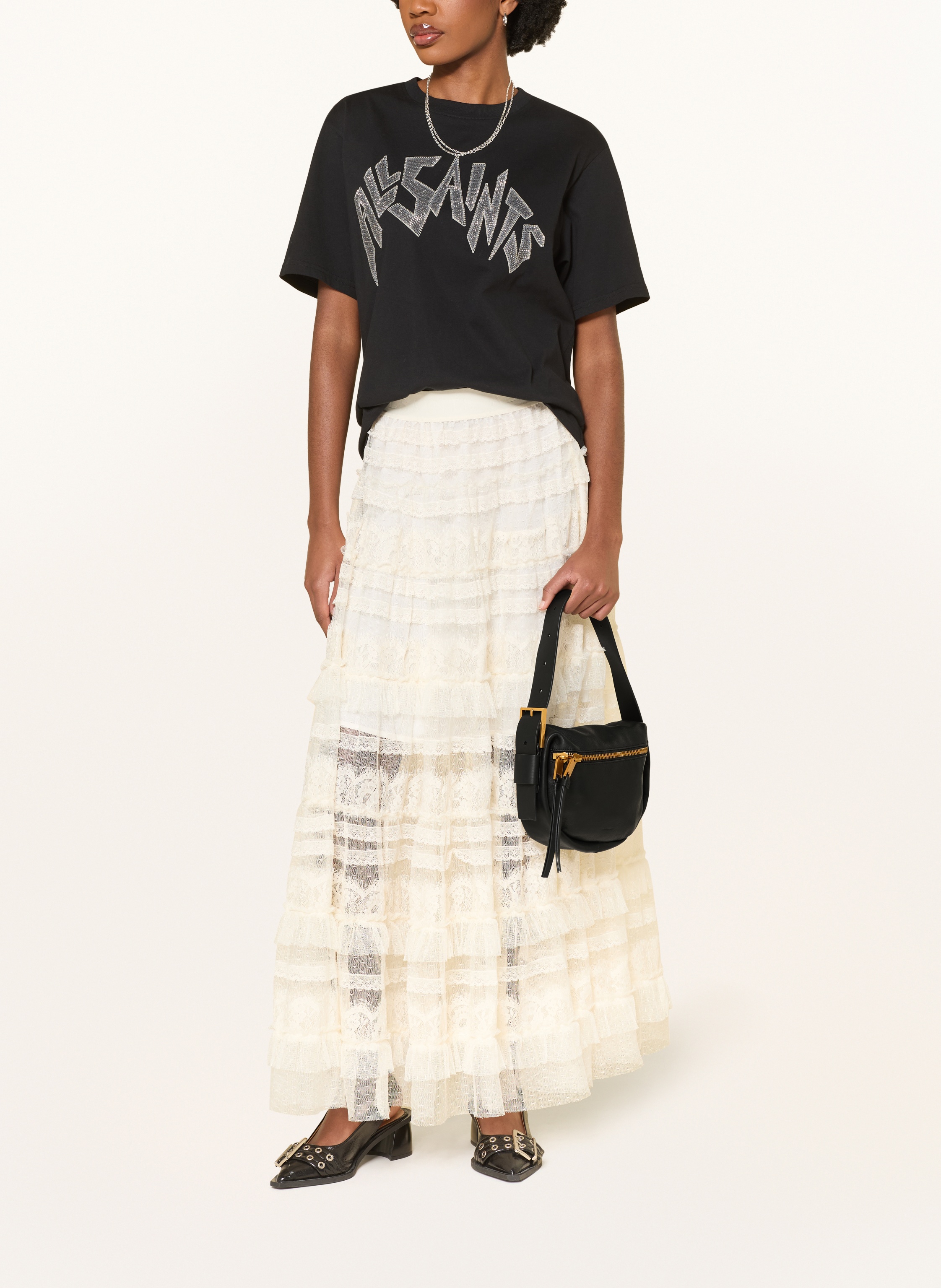 Thumbnail - Allsaints Handtasche Noemi Mini schwarz