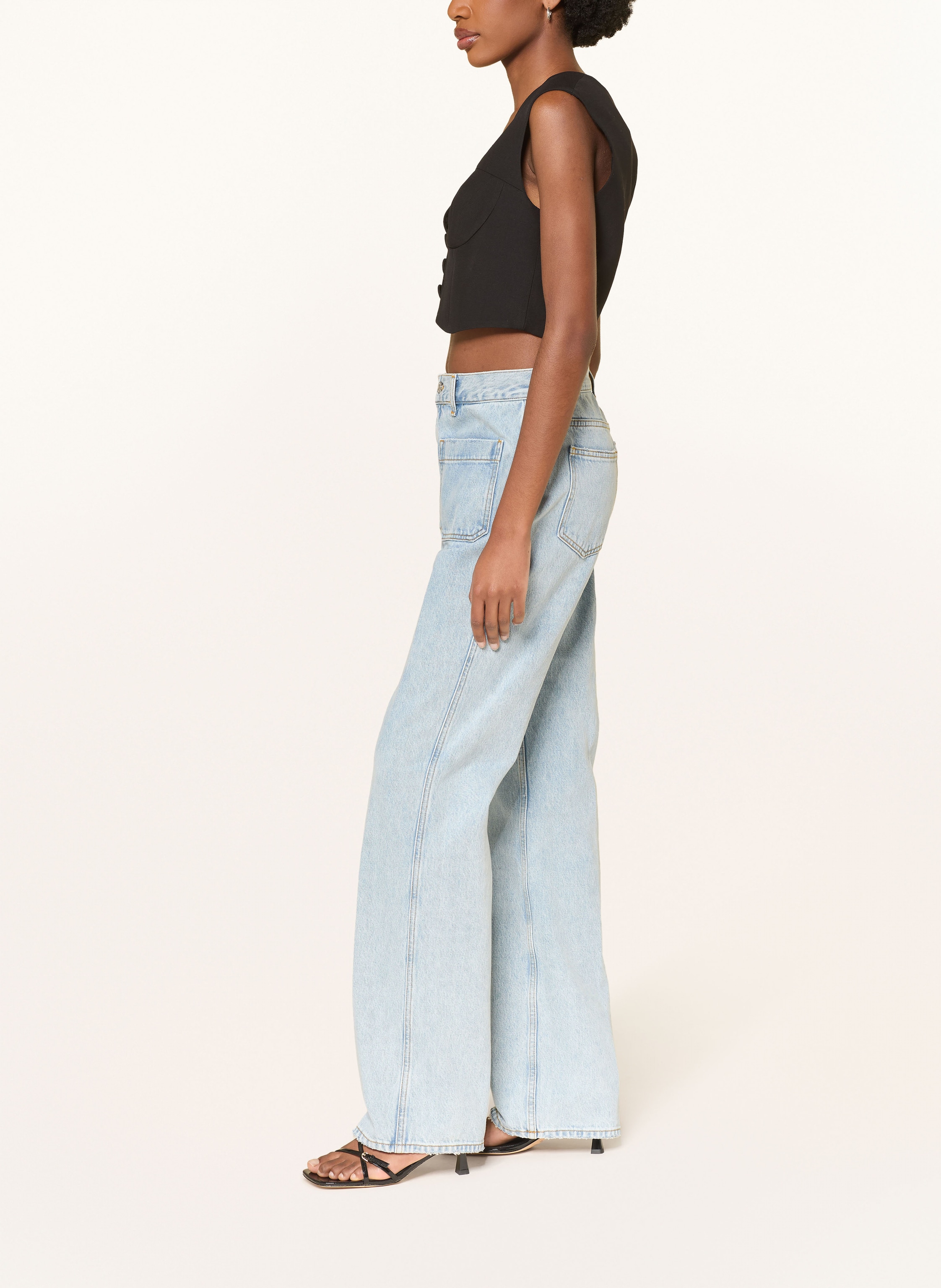 Thumbnail - Sandro Straight Jeans blau