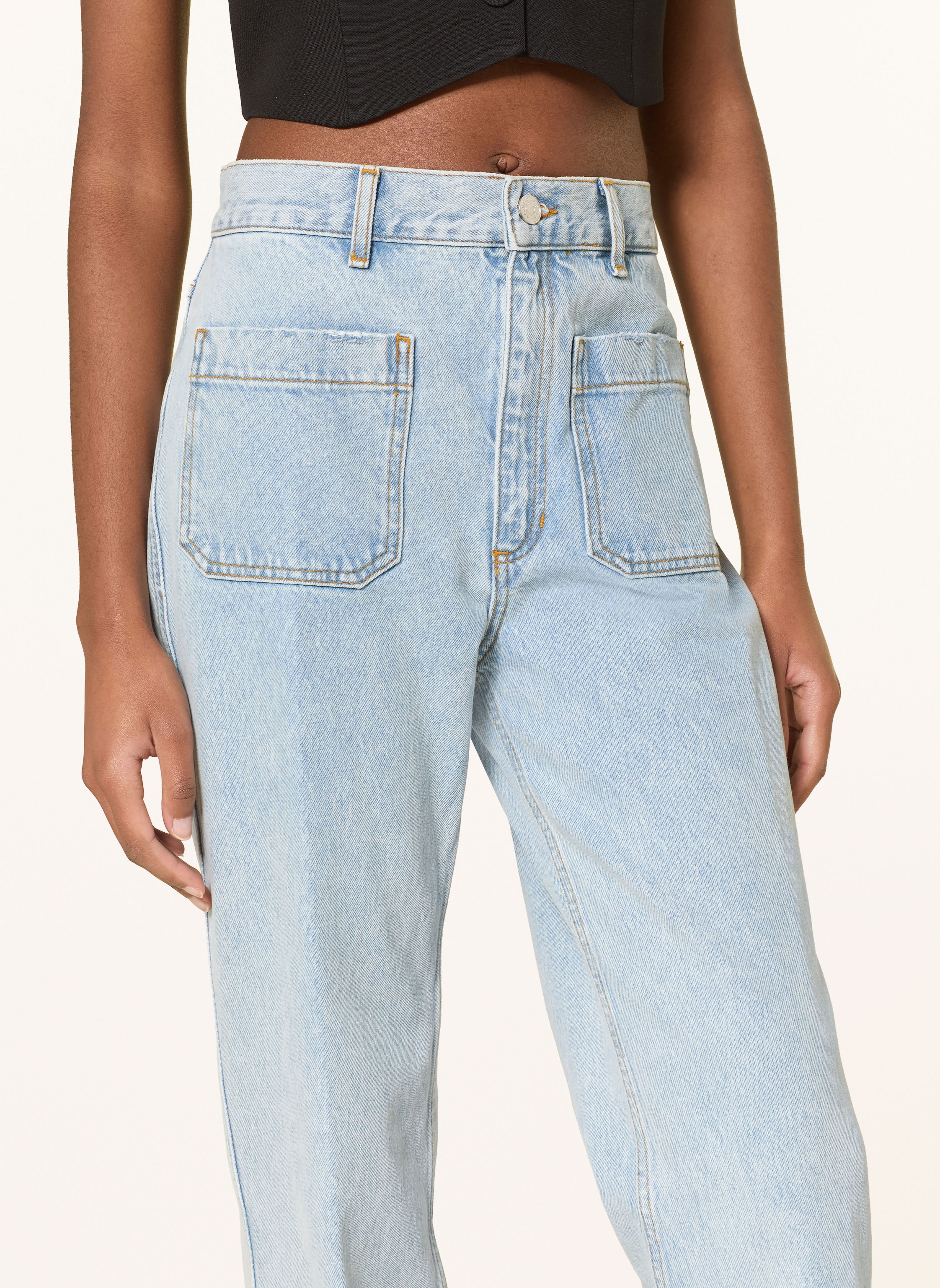 Thumbnail - Sandro Straight Jeans blau
