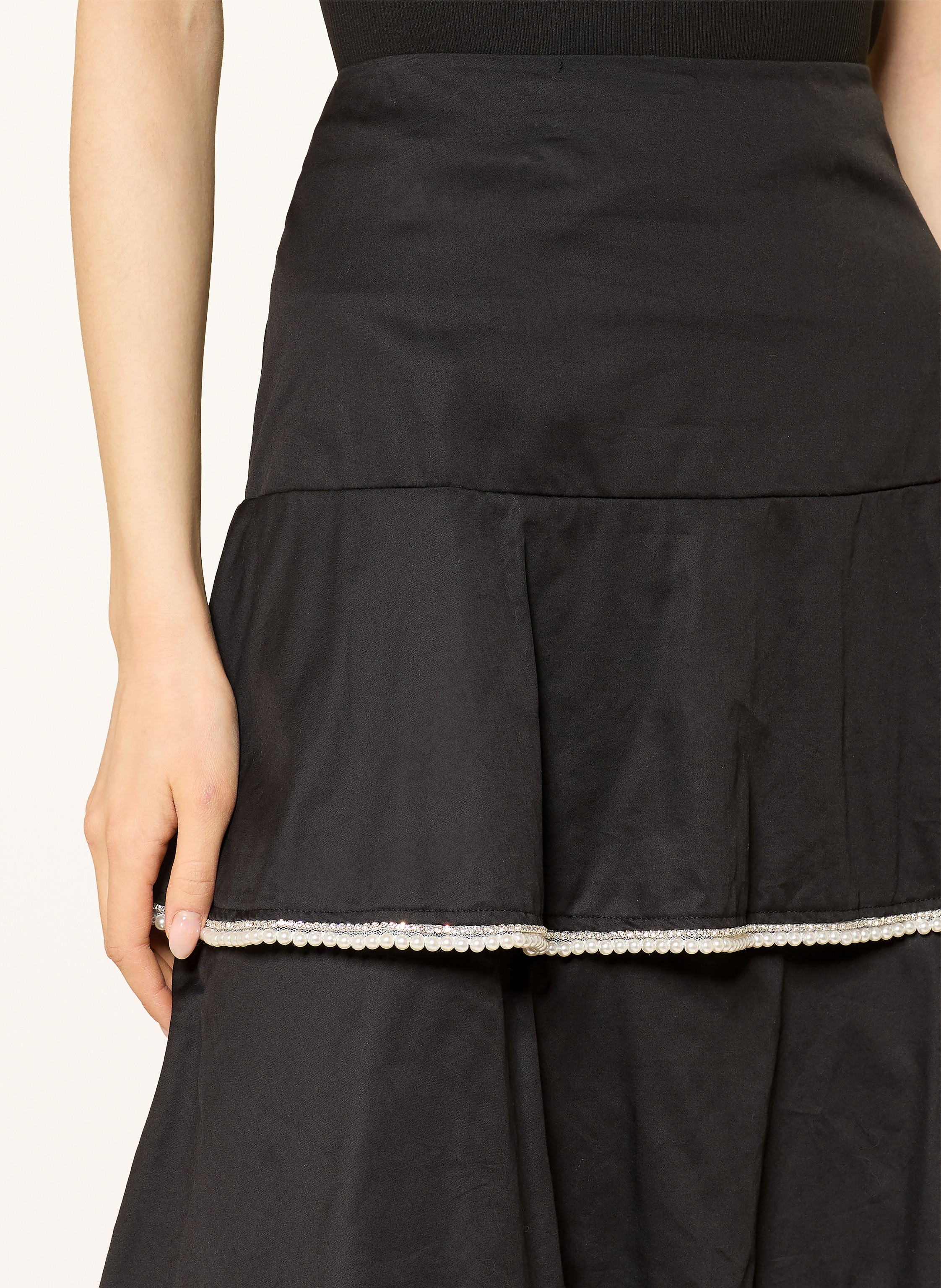 Thumbnail - Sandro Rock Mit Schmuckperlen Und Schmucksteinen schwarz