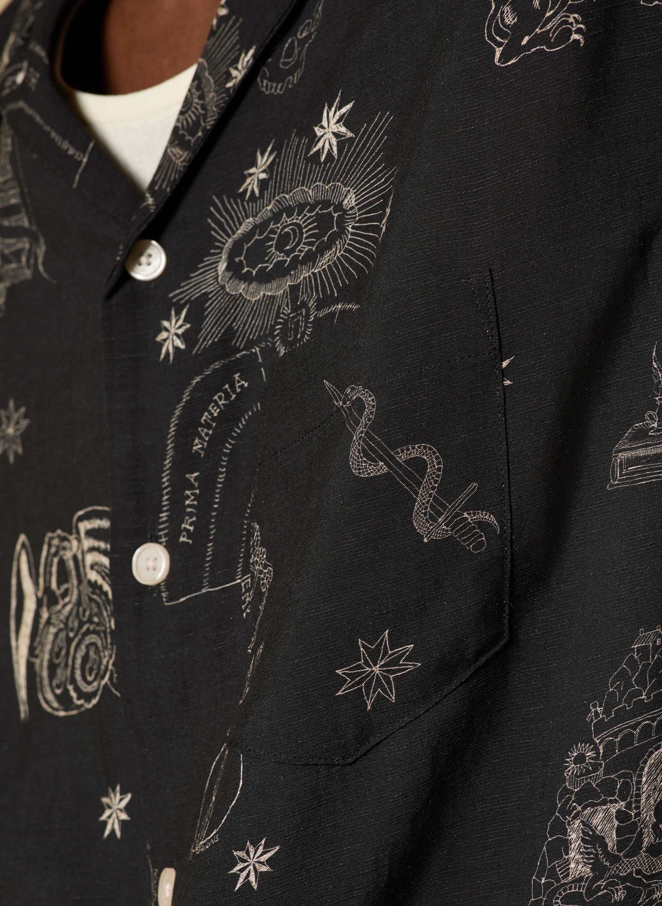 Thumbnail - Allsaints Resorthemd Terra Comfort Fit schwarz