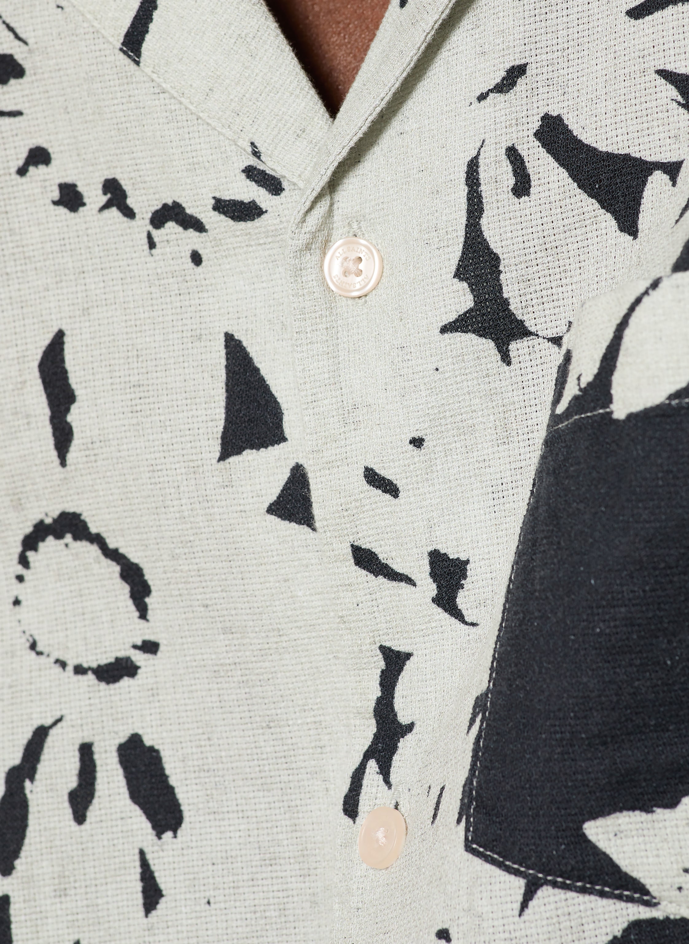 Thumbnail - Allsaints Resorthemd Girona Comfort Fit schwarz