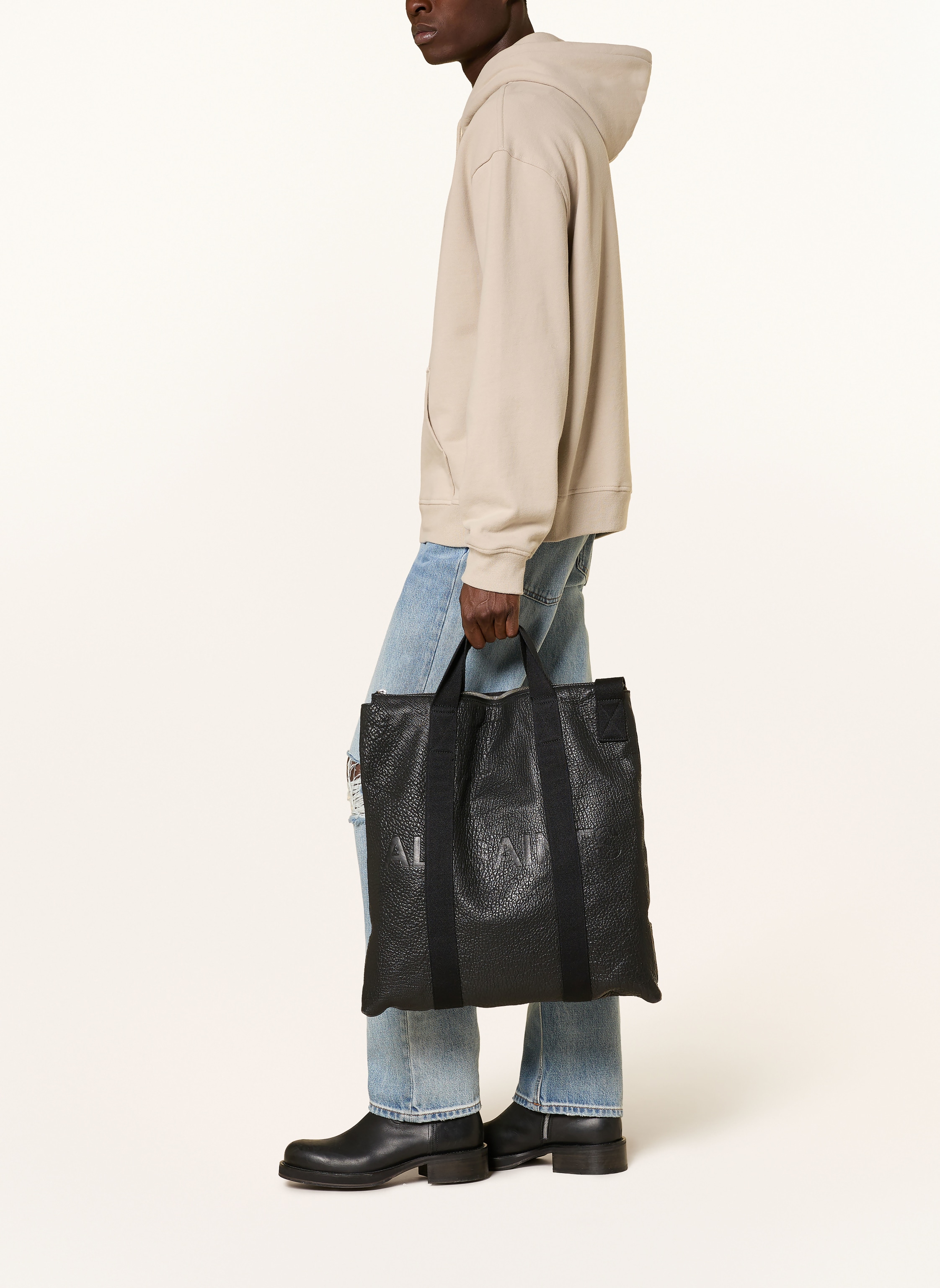 Thumbnail - Allsaints Hoodie Asher beige