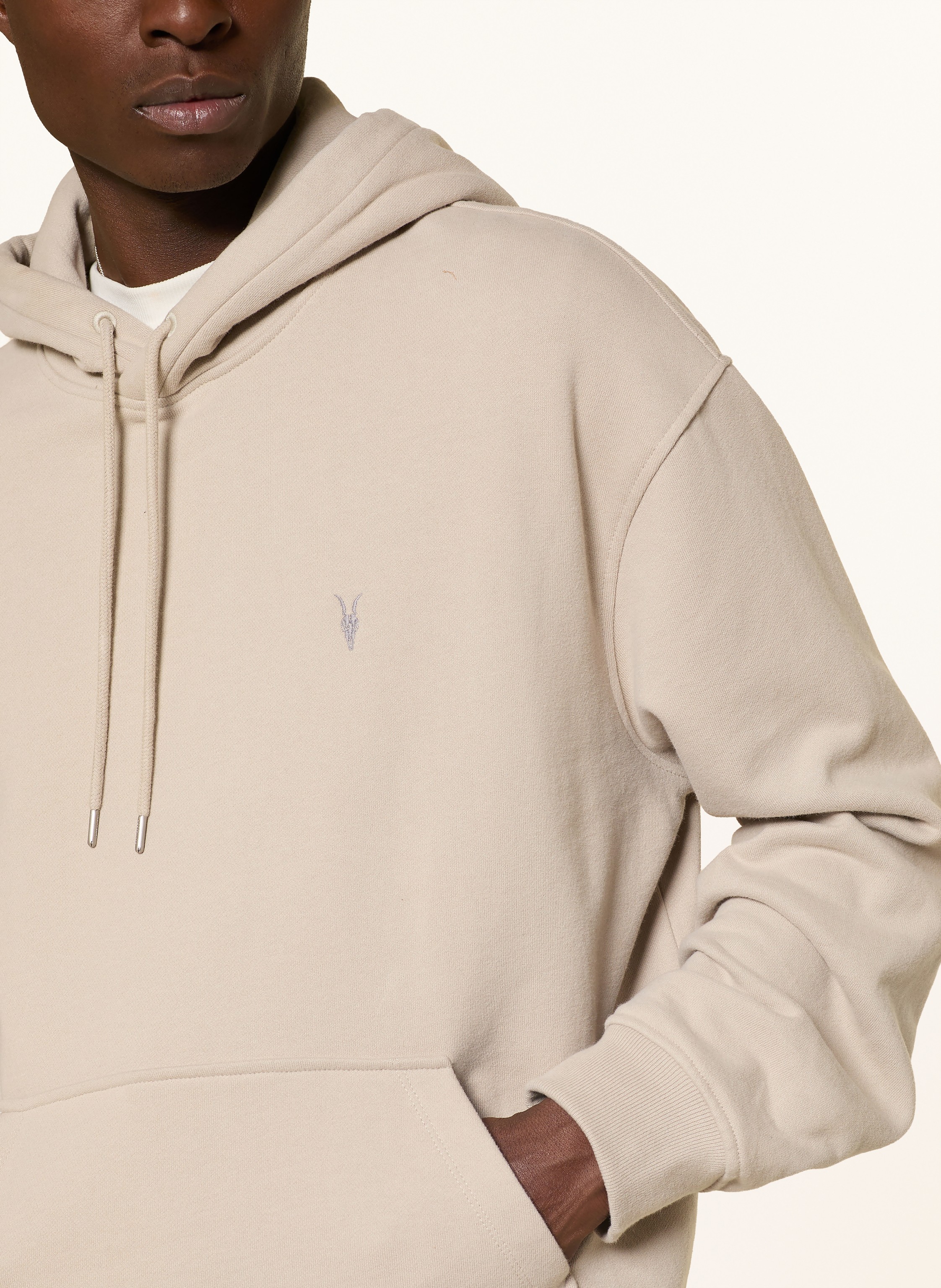 Thumbnail - Allsaints Hoodie Asher beige
