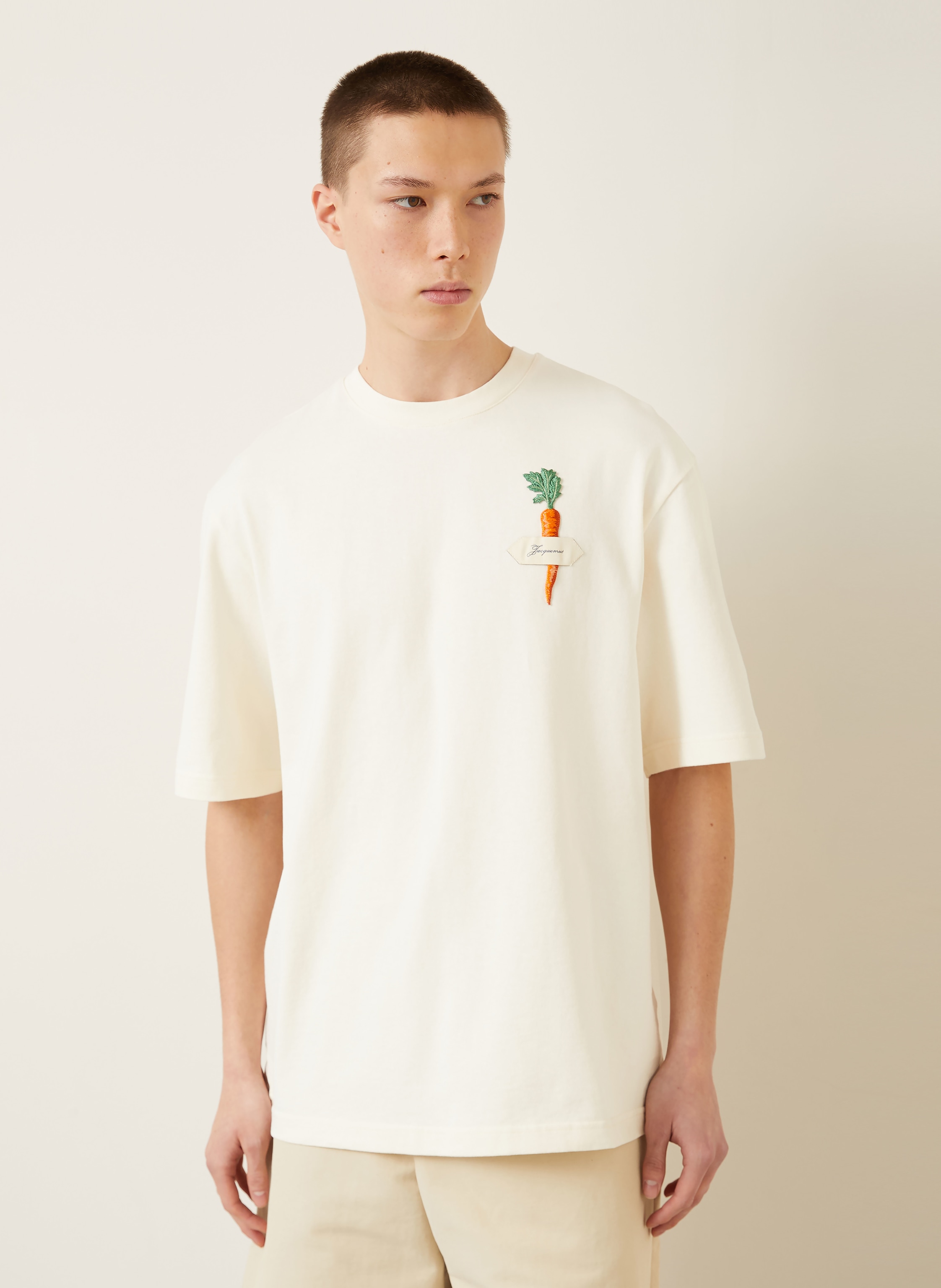 Thumbnail - Jacquemus T-Shirt Le T-Shirt Carotte weiss