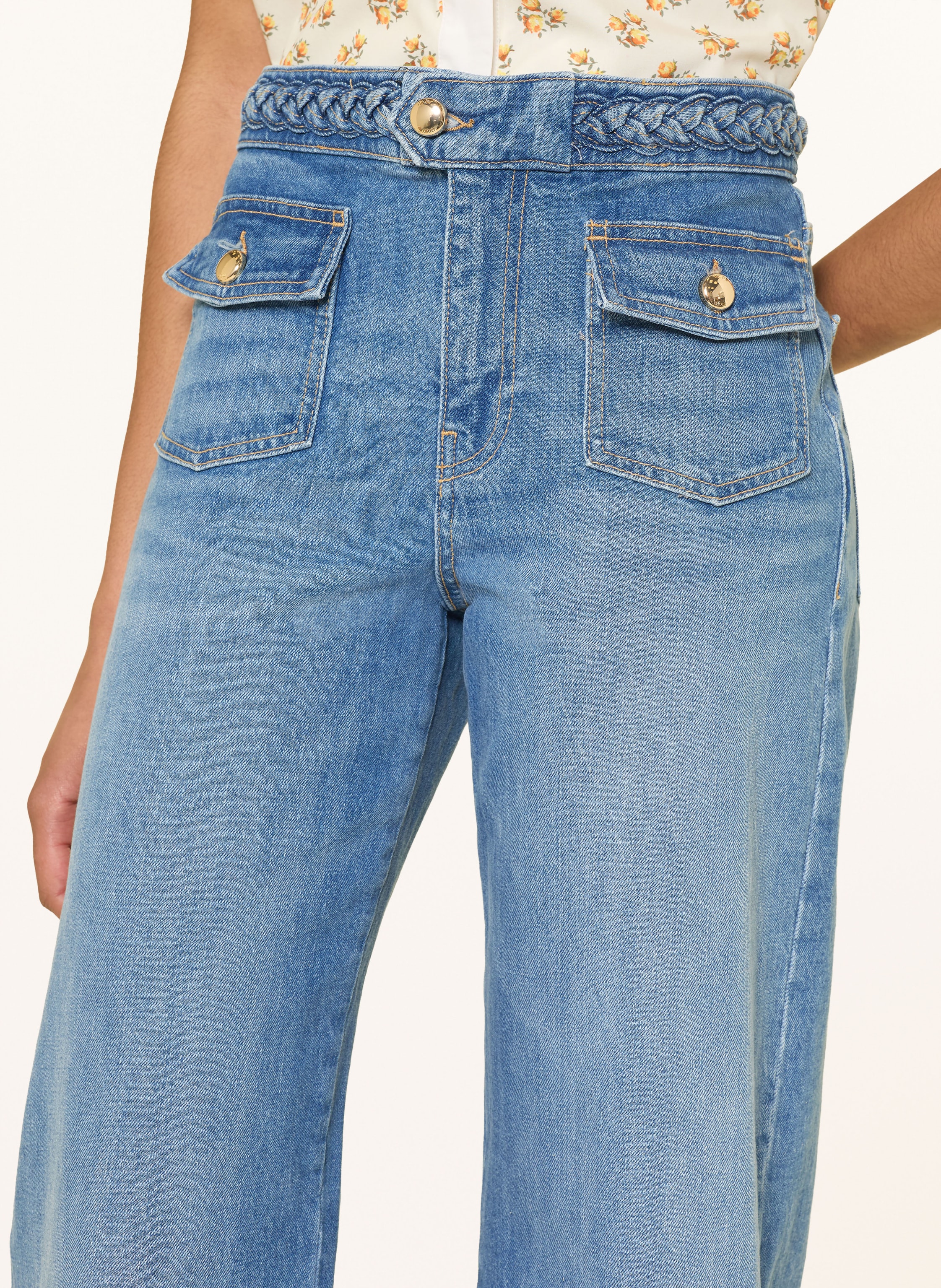 Maje Wide Leg Jeans blau – Bild 2