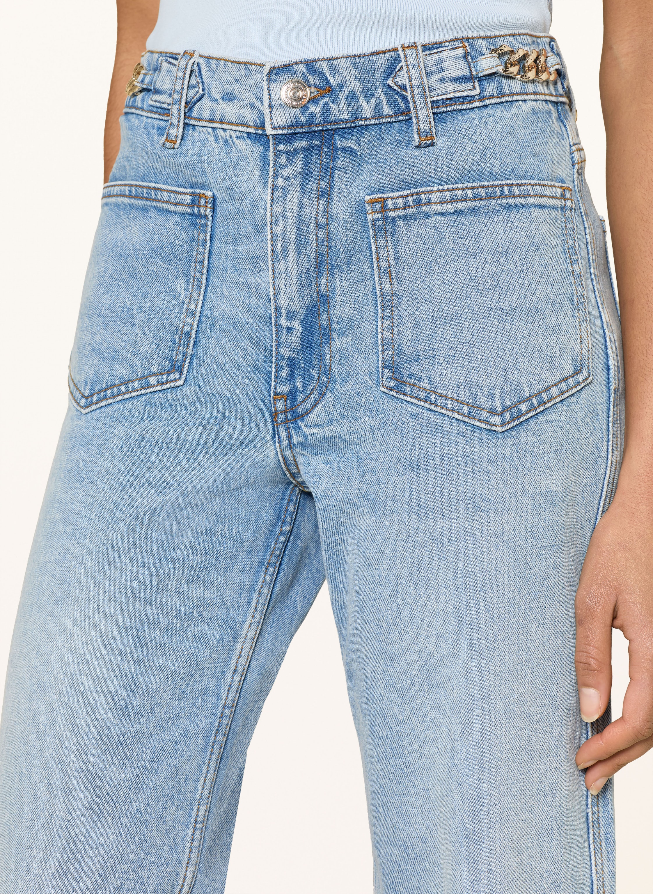 Thumbnail - Maje Wide Leg Jeans blau
