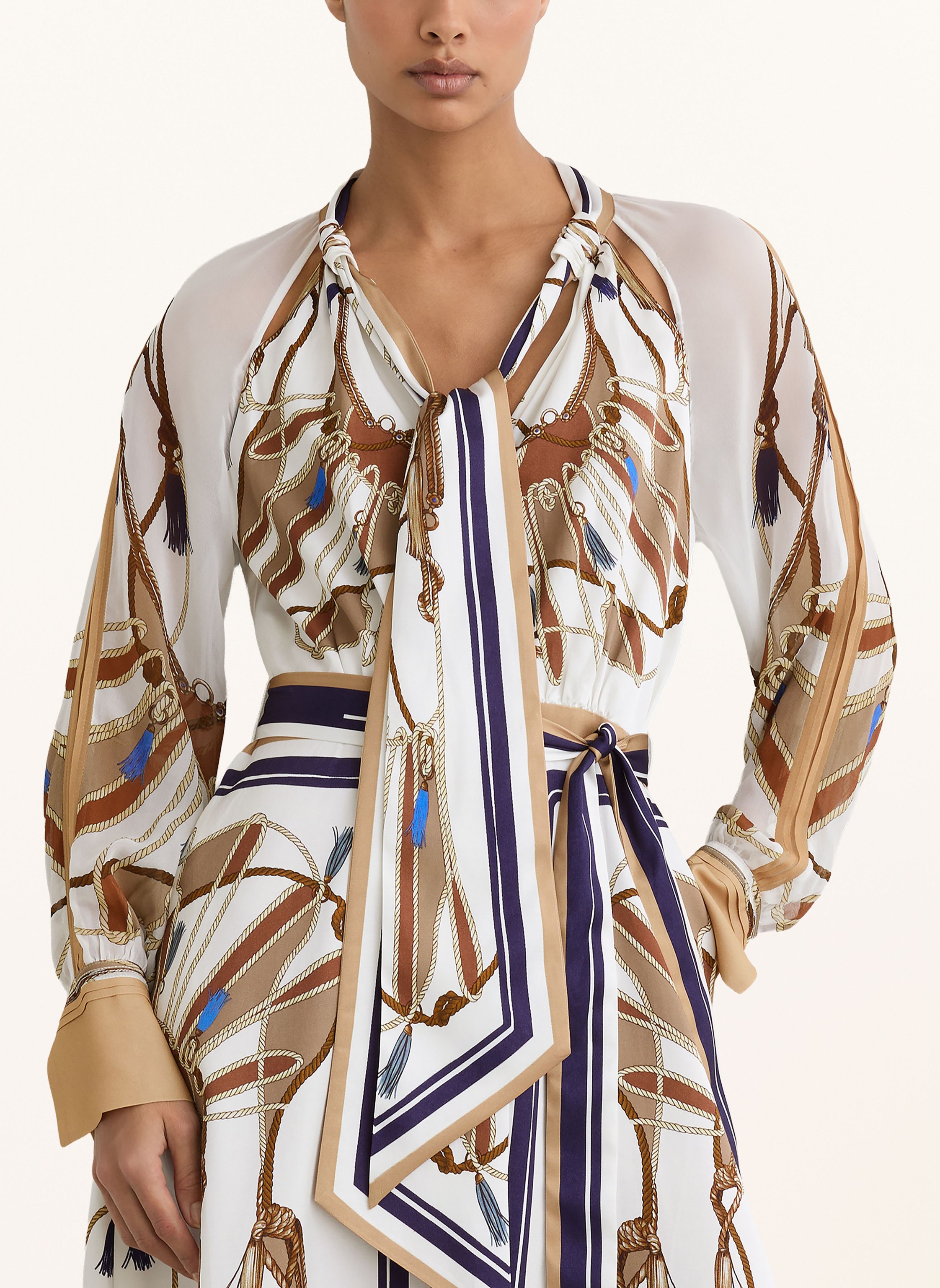 Thumbnail - Reiss Schluppenkleid Ellie Aus Satin weiss