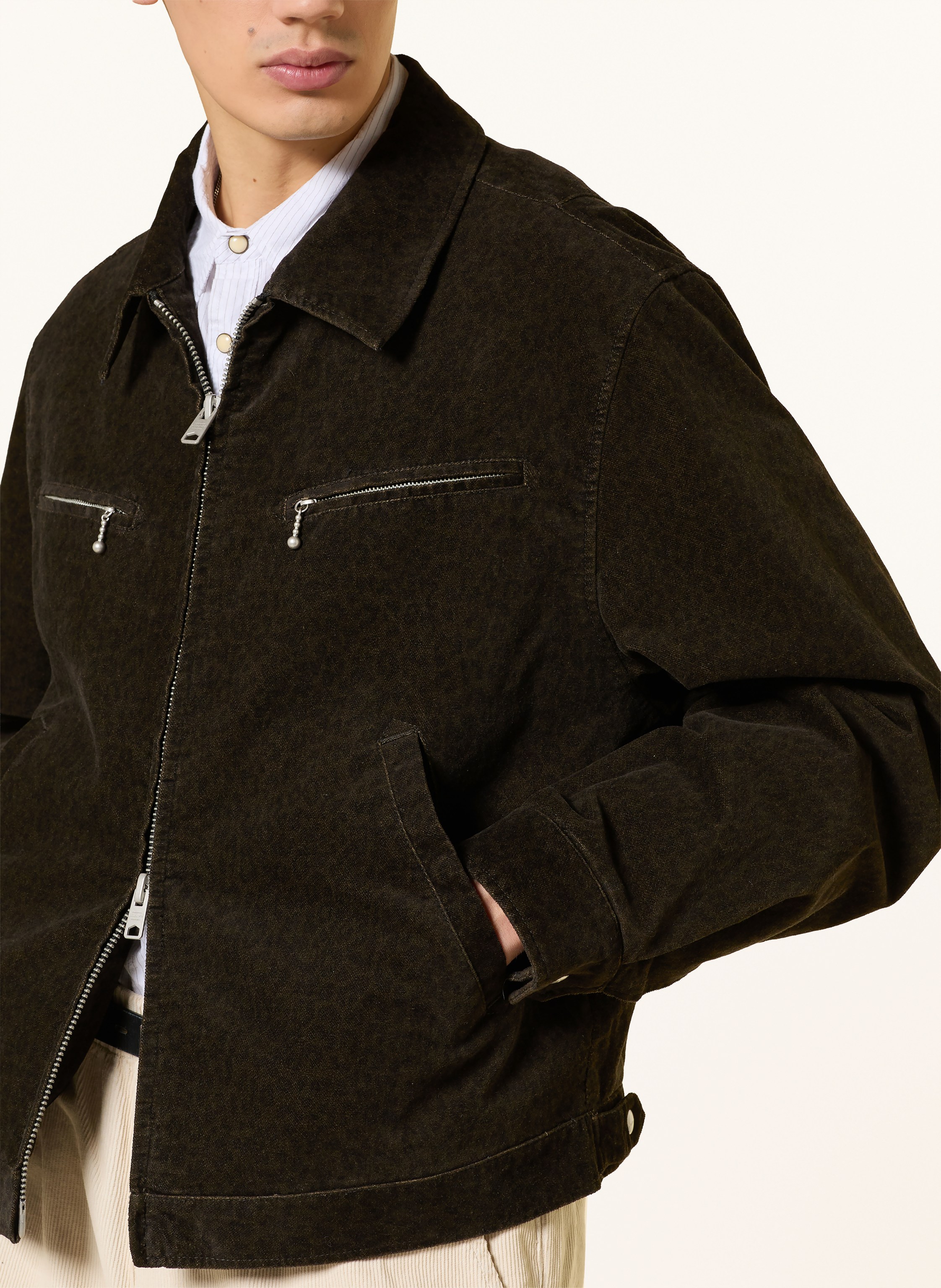 Thumbnail - Allsaints Samt-Overjacket Korey braun