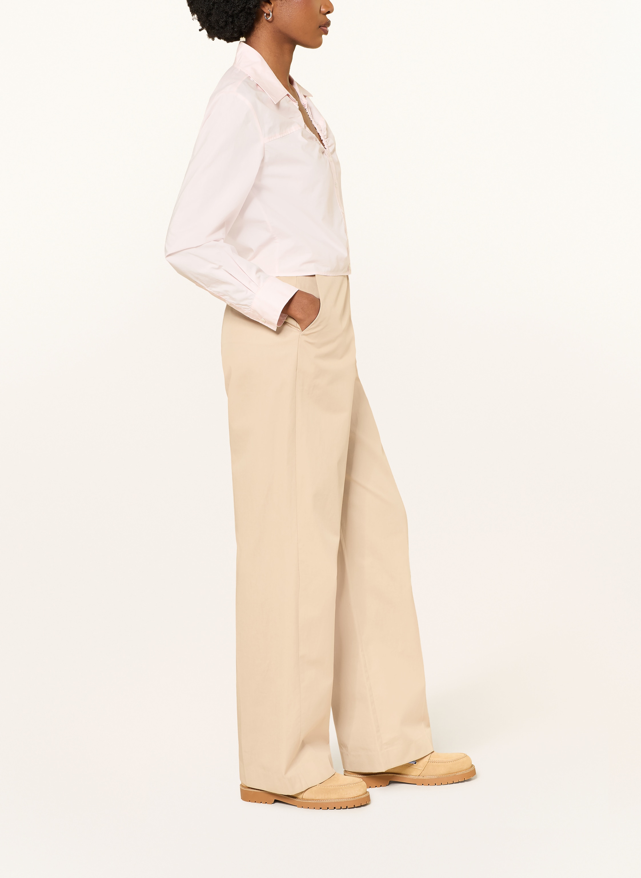 Thumbnail - Claudie Pierlot Marlenehose beige