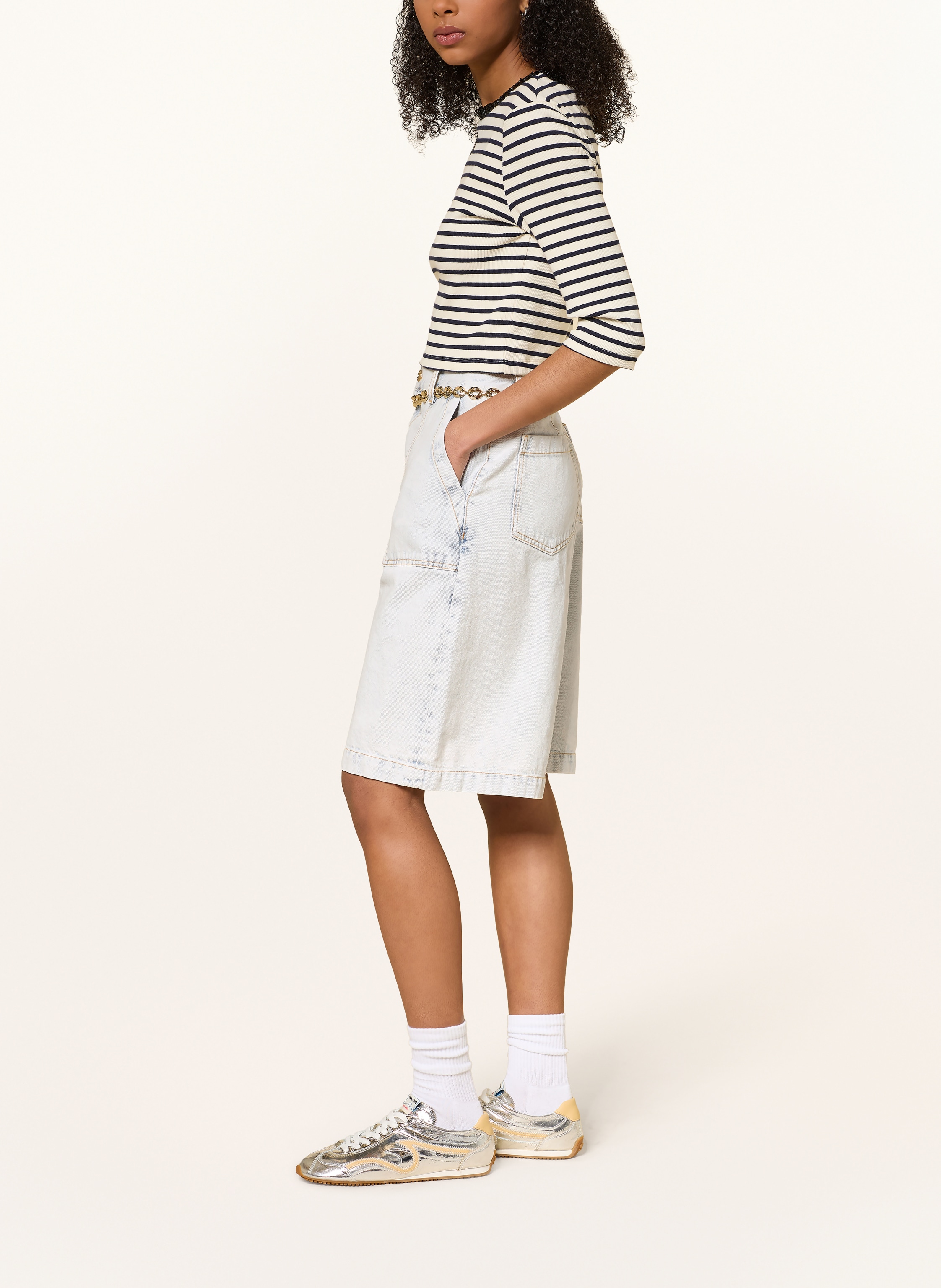 Thumbnail - Sandro Jeans-Bermudas blau