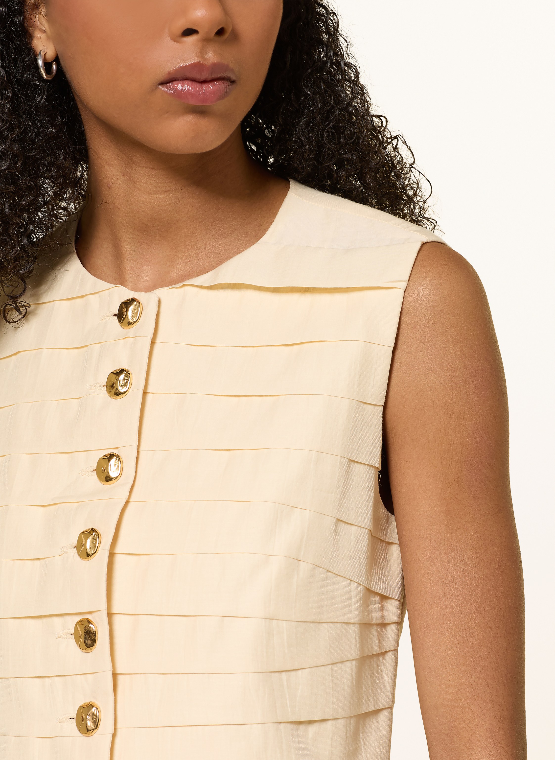 Thumbnail - Sandro Cropped-Blazerweste gelb