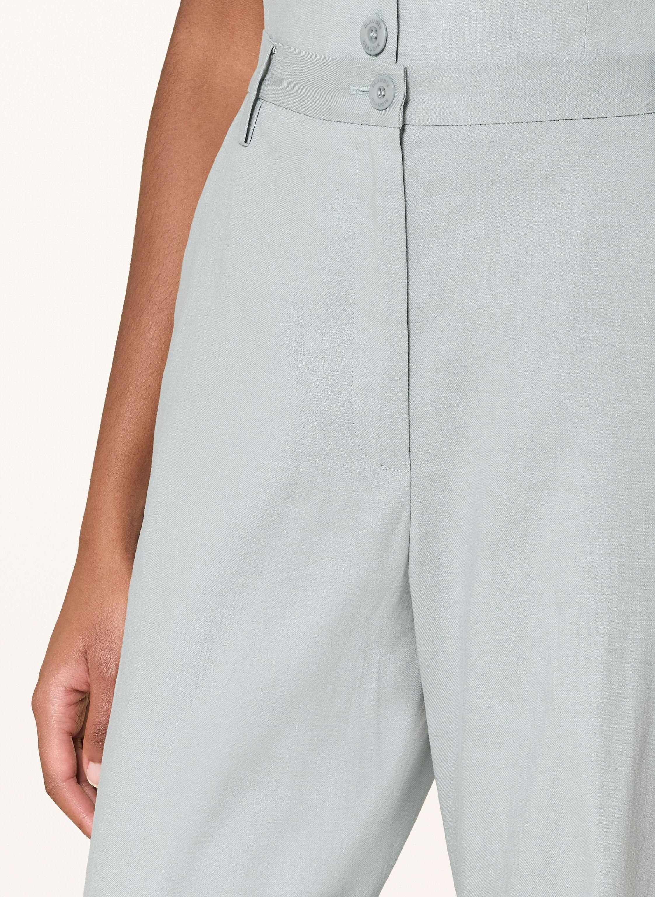 Thumbnail - Claudie Pierlot Marlenehose Mit Leinen grau