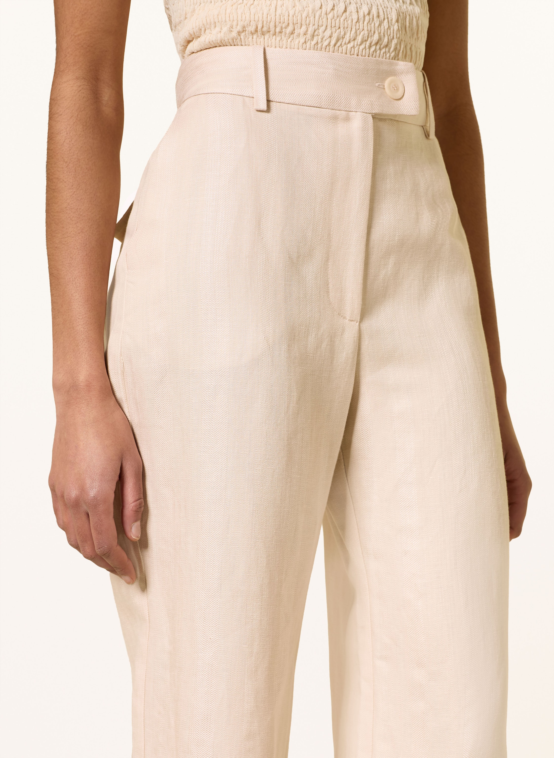 Thumbnail - Claudie Pierlot Culotte Mit Leinen beige