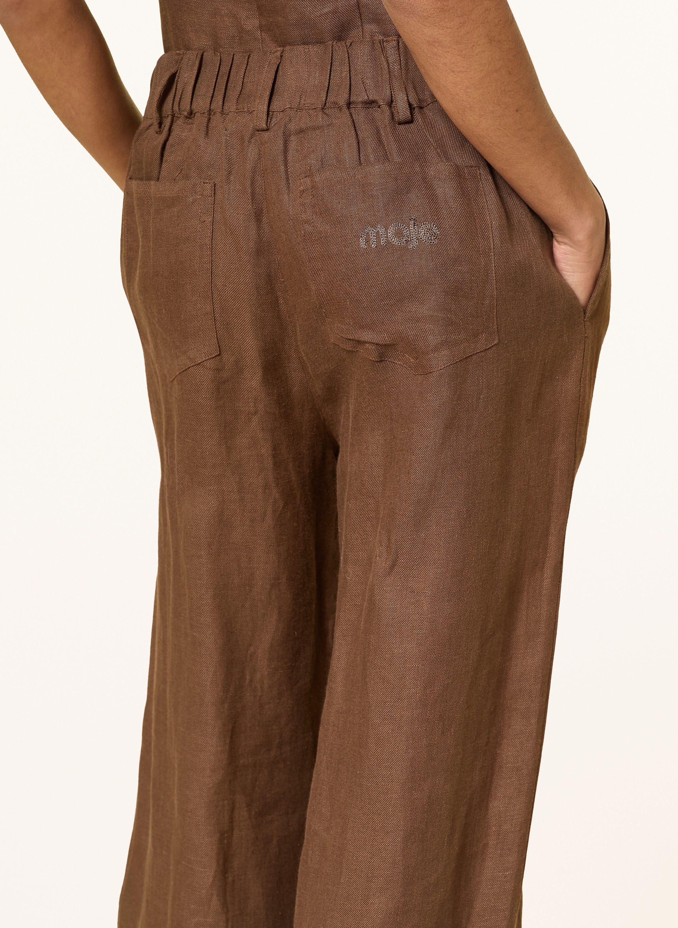 Thumbnail - Maje Marlenehose Aus Leinen braun