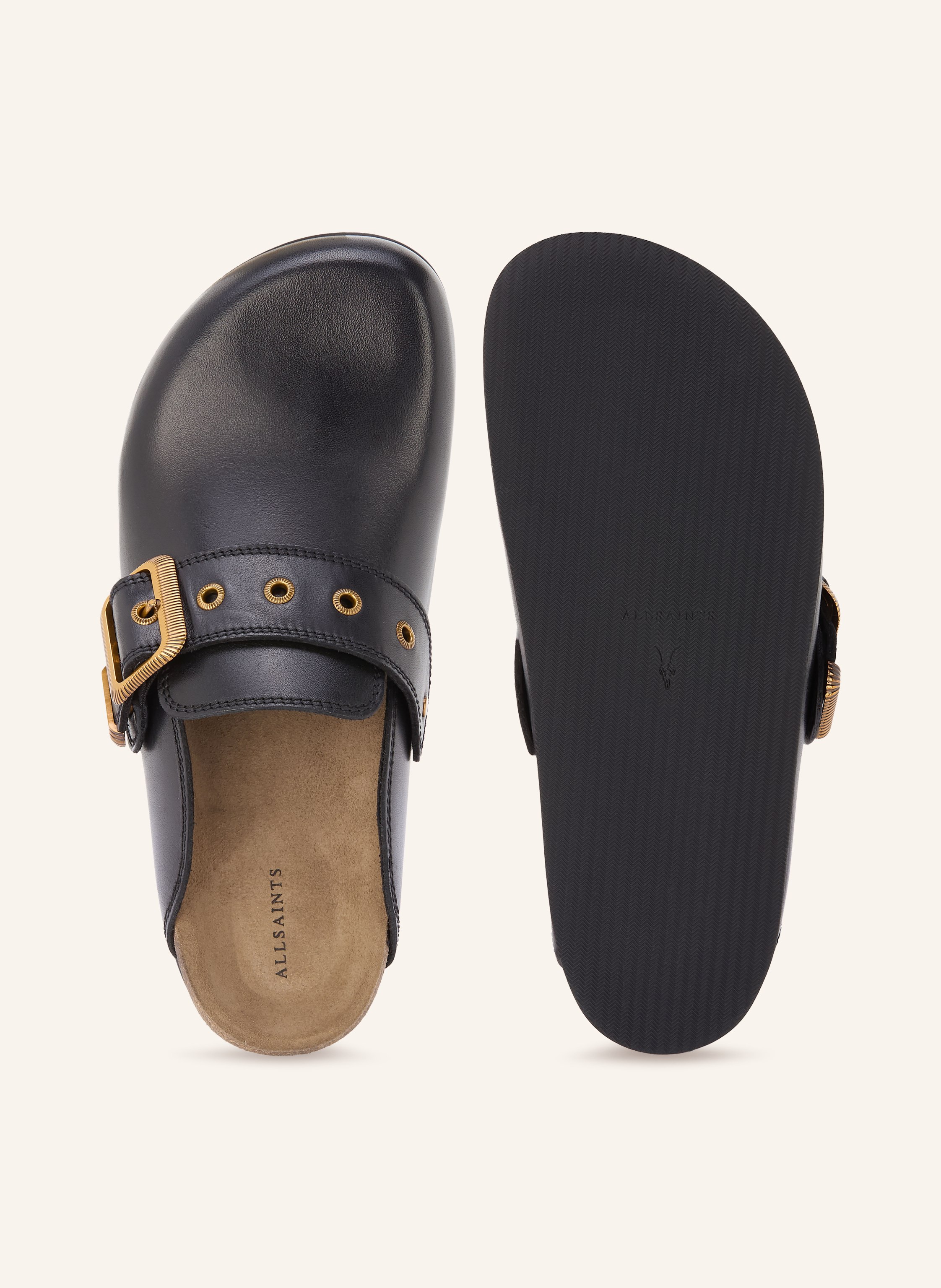 Thumbnail - Allsaints Pantoletten Staffa schwarz