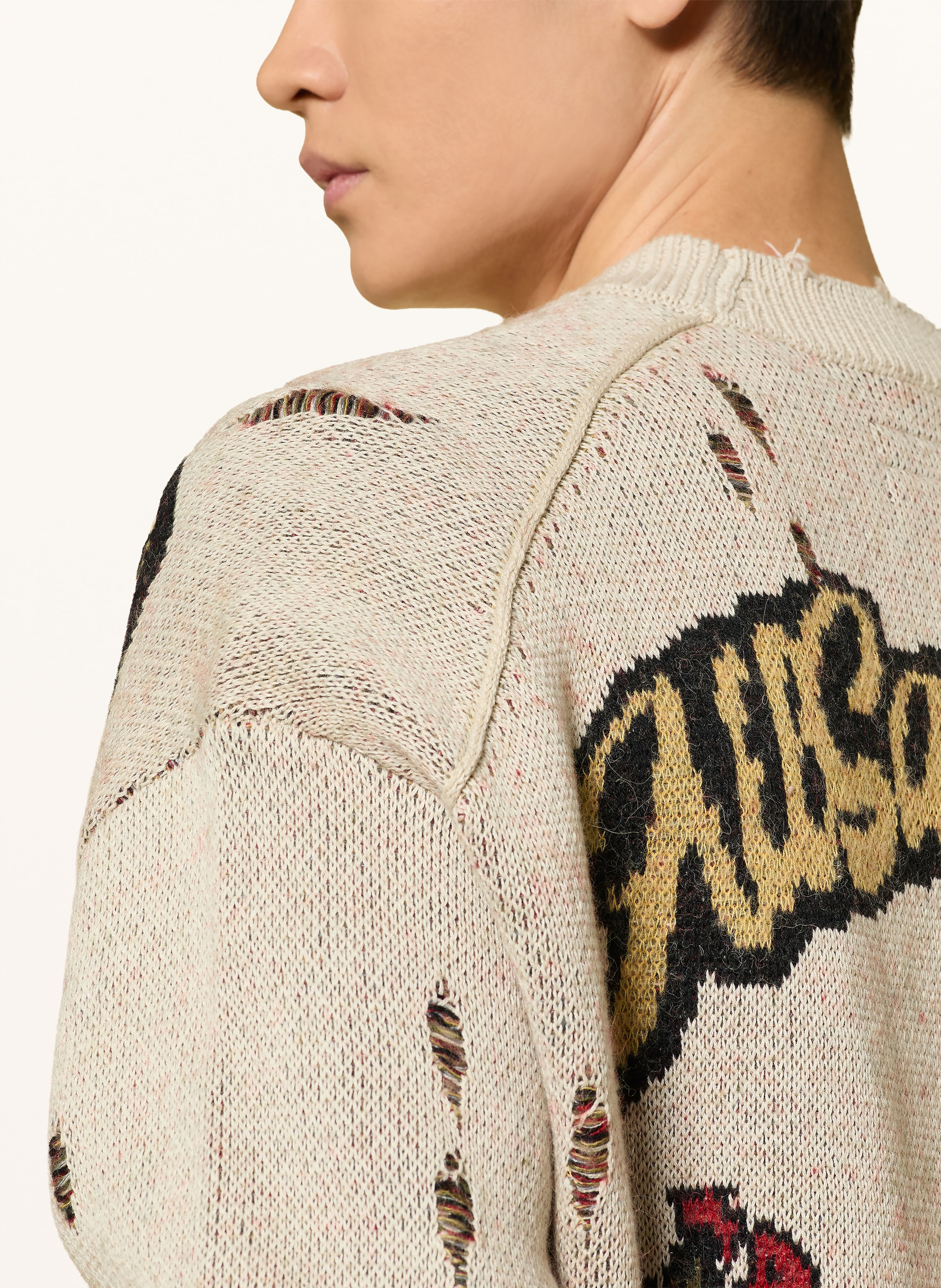 Thumbnail - Allsaints Strickjacke Foxx beige