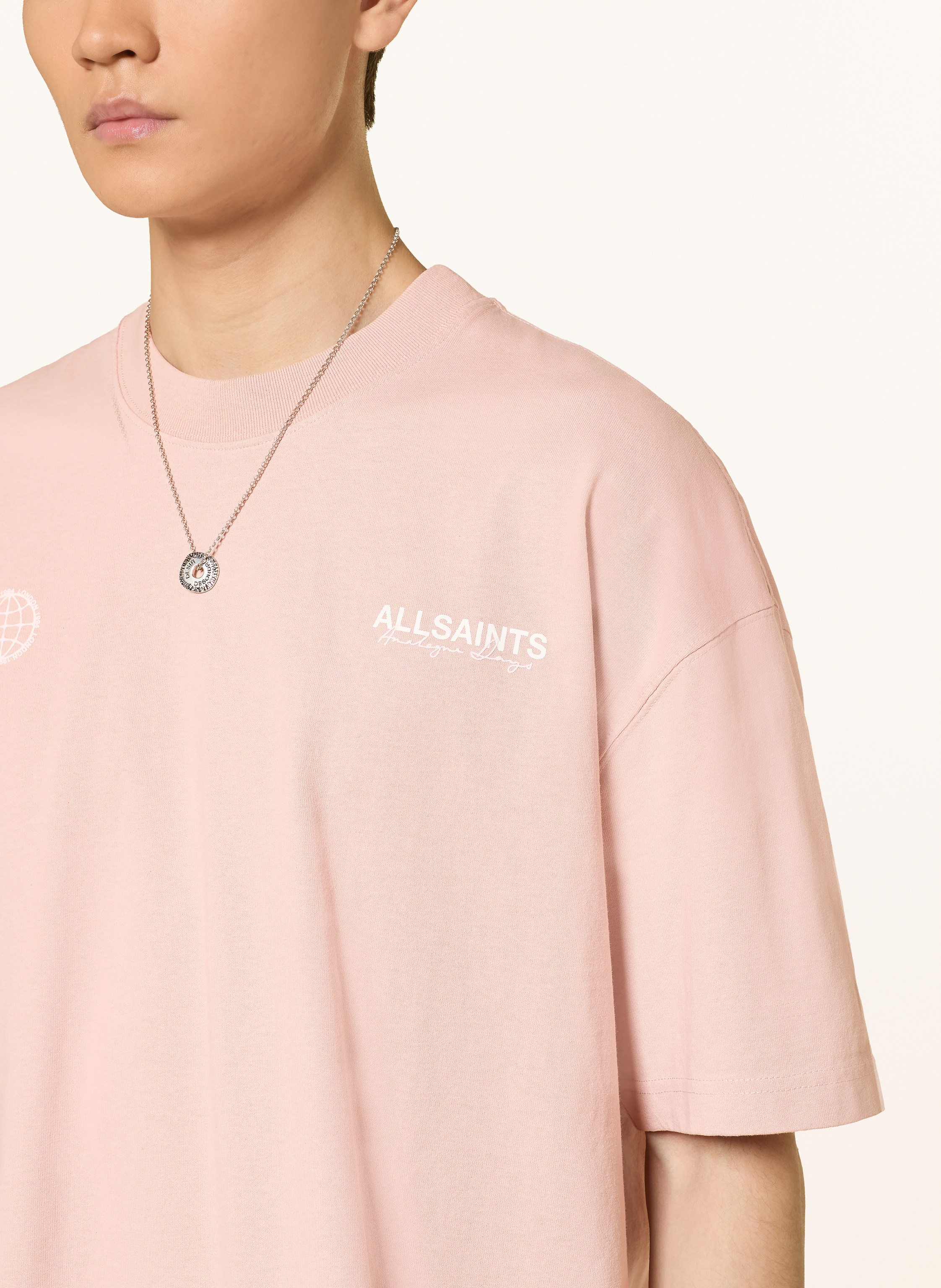 Thumbnail - Allsaints T-Shirt Emblem rosa