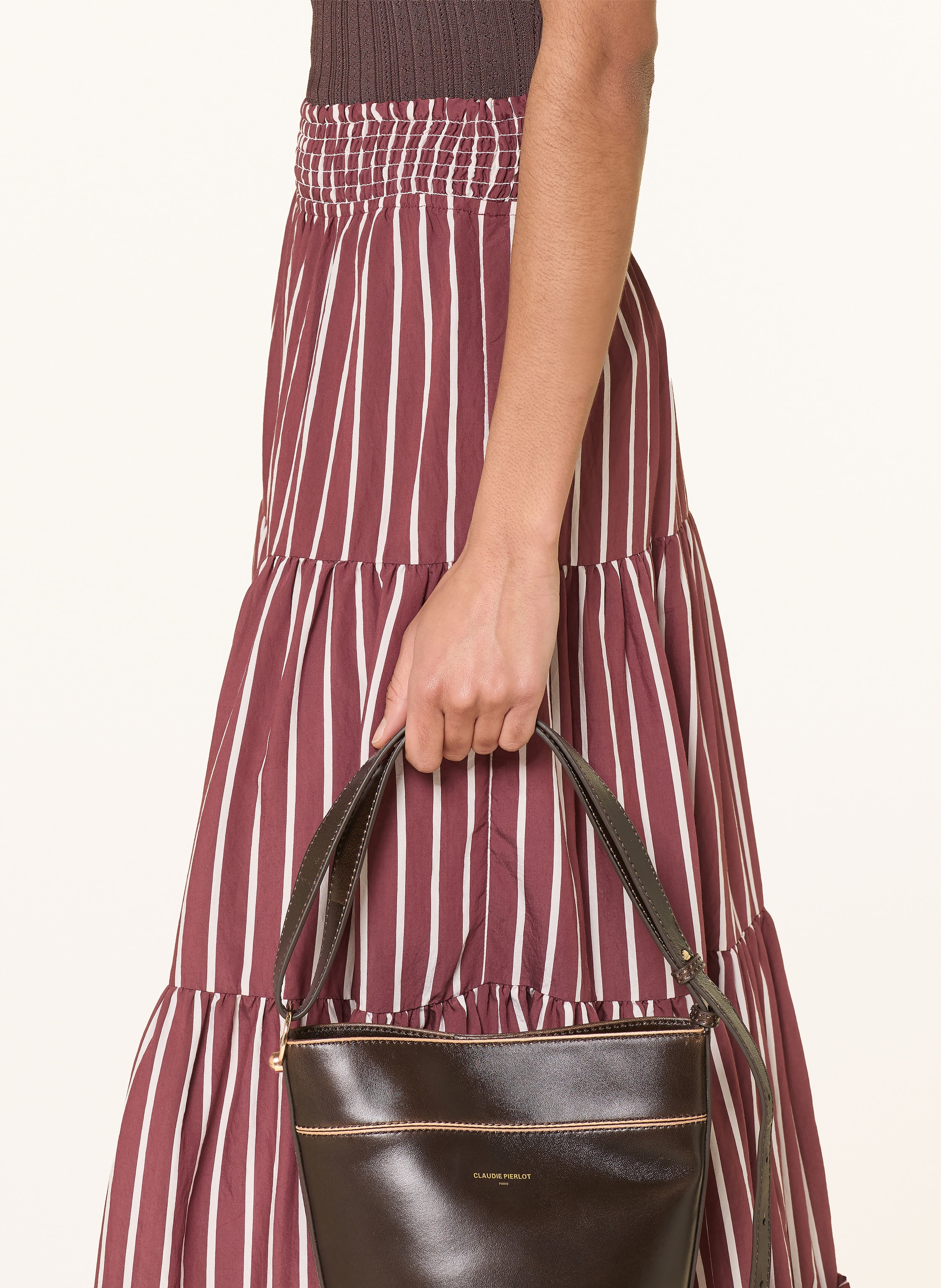 Thumbnail - Claudie Pierlot Rock Mit Rüschen rot