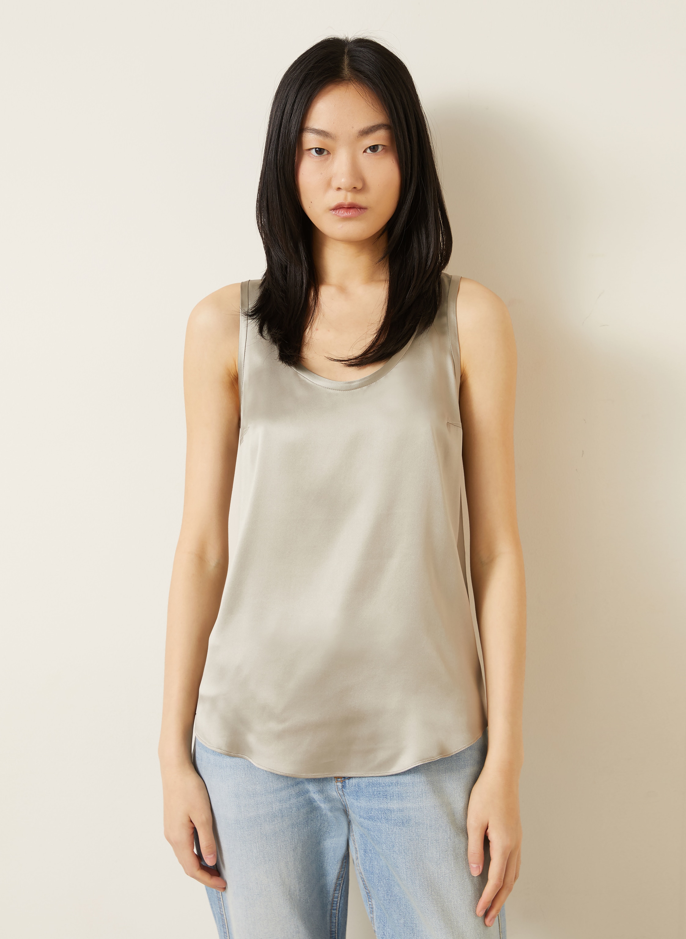 Thumbnail - Brunello Cucinelli Seidentop gruen