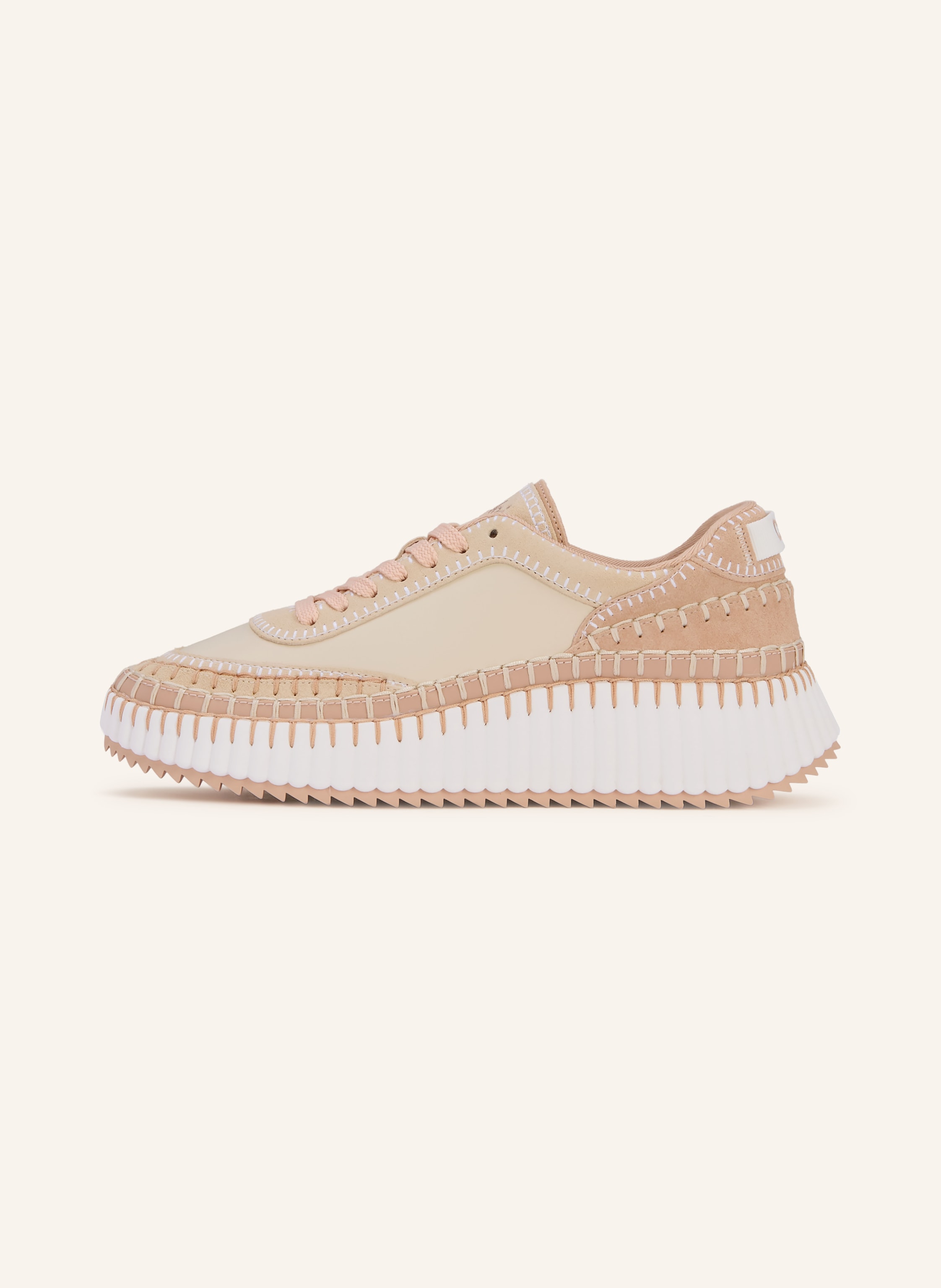 Thumbnail - Chloé Sneaker Nama beige