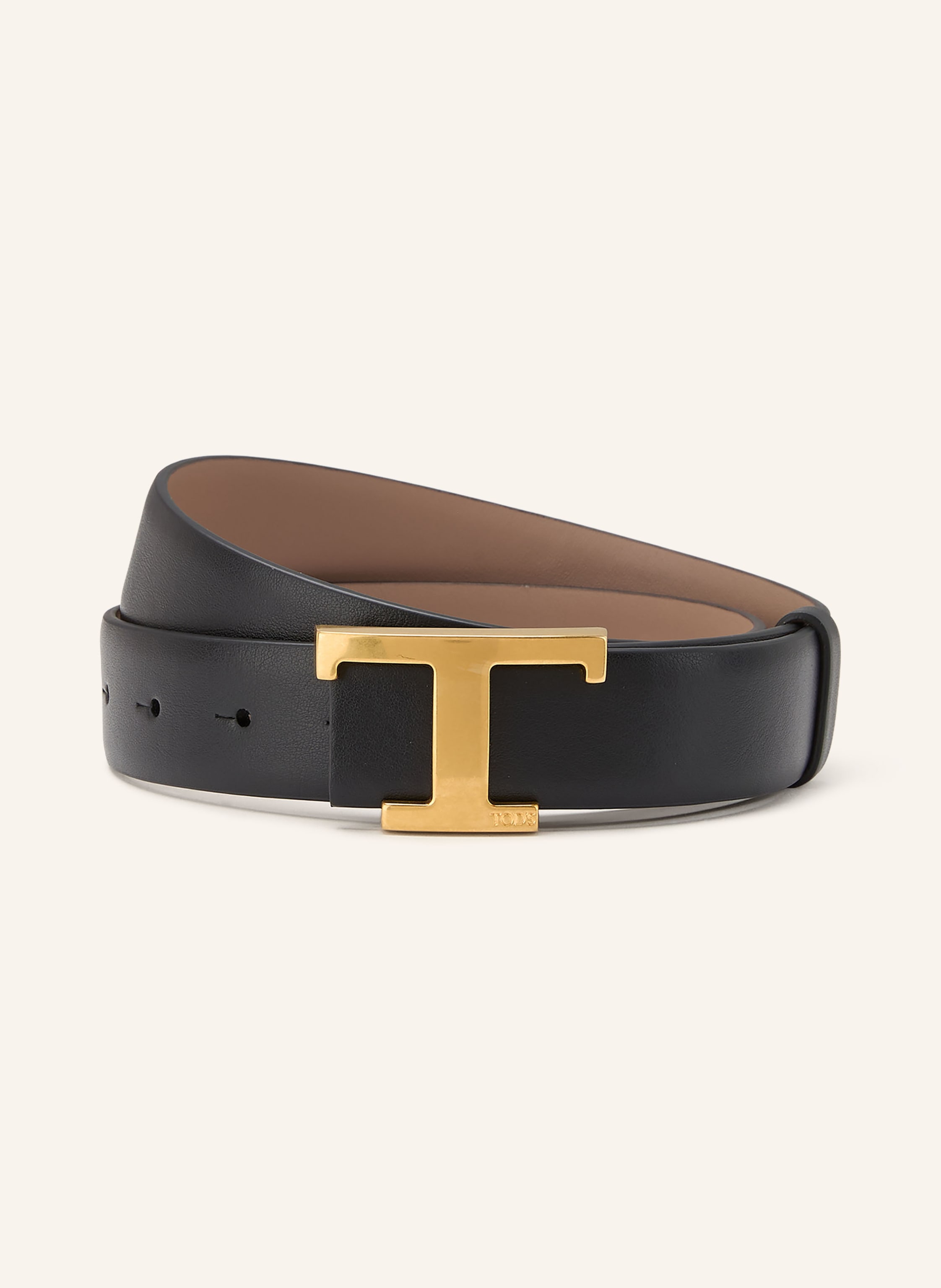 Tod's Tod's Ledergürtel Zum Wenden schwarz in SCHWARZ / GOLD