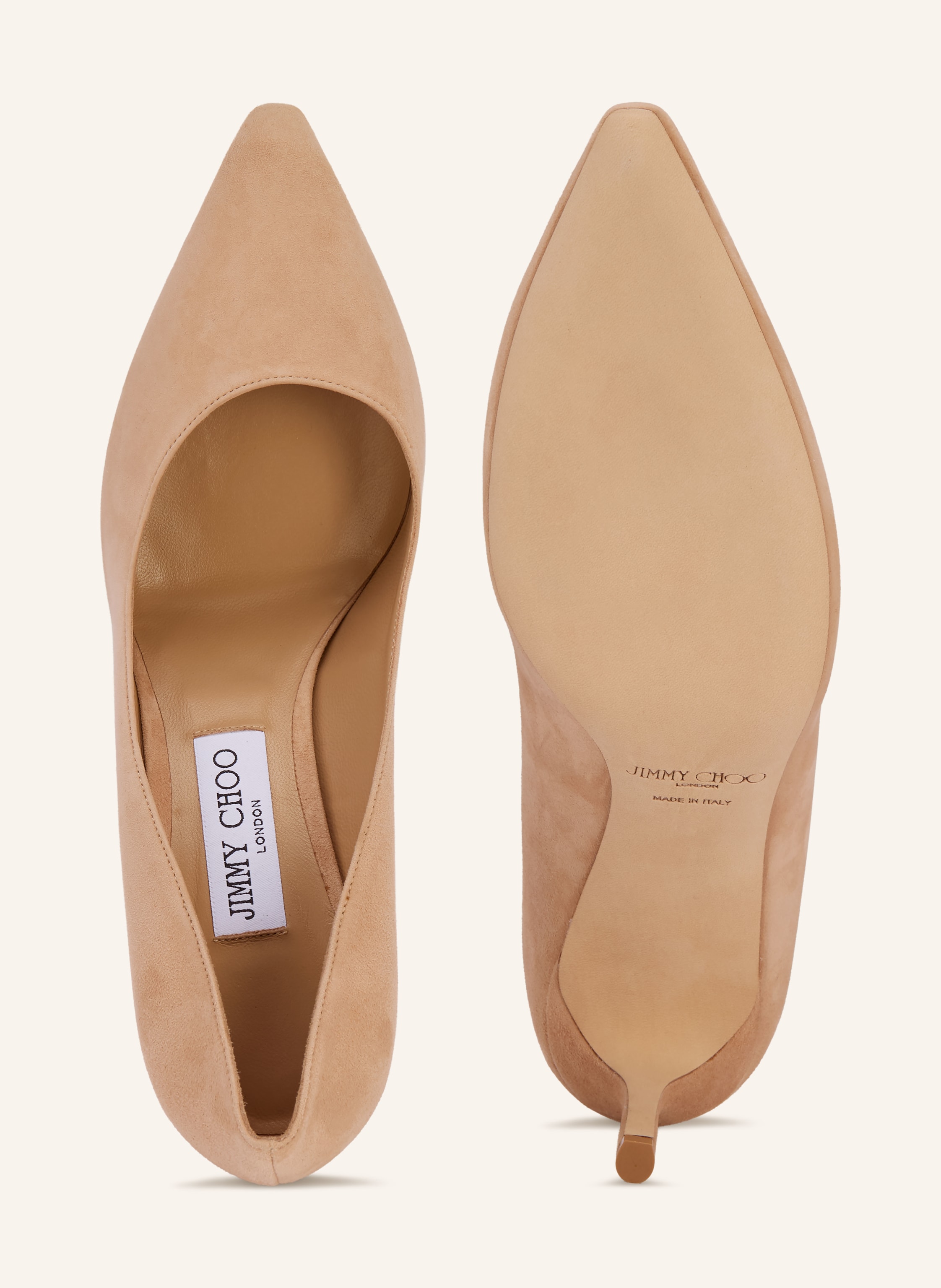 Thumbnail - Jimmy Choo Pumps Romy 85 beige