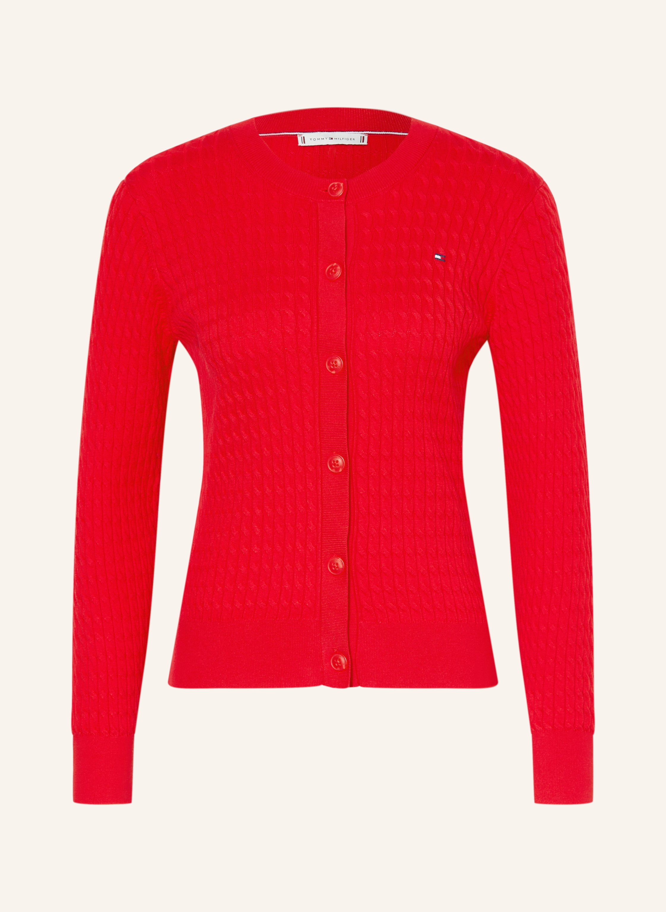 Tommy Hilfiger Strickjacke rot