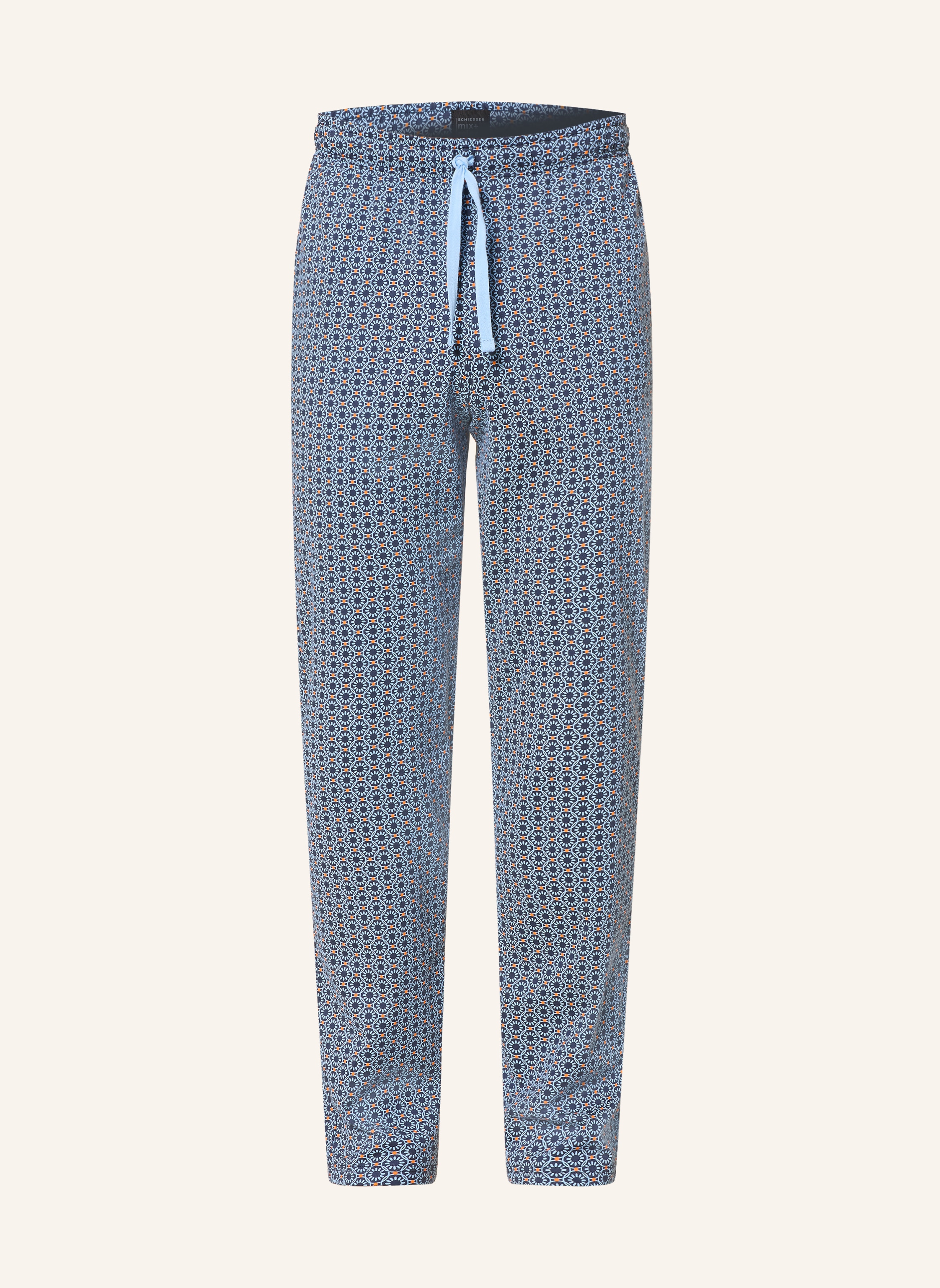 Schiesser Schlafhose Mix+Relax blau