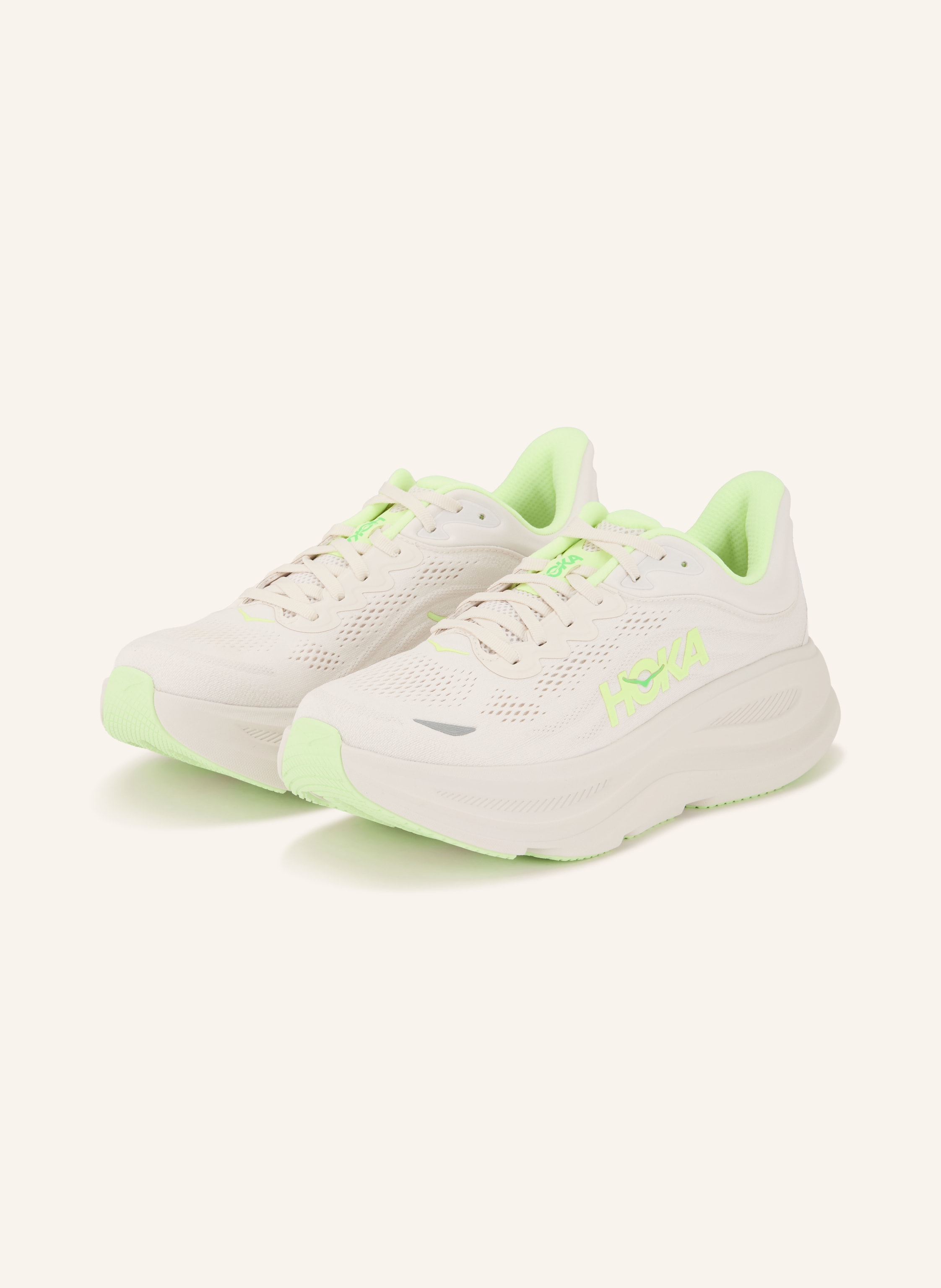 Hoka Laufschuhe Bondi 9 weiss