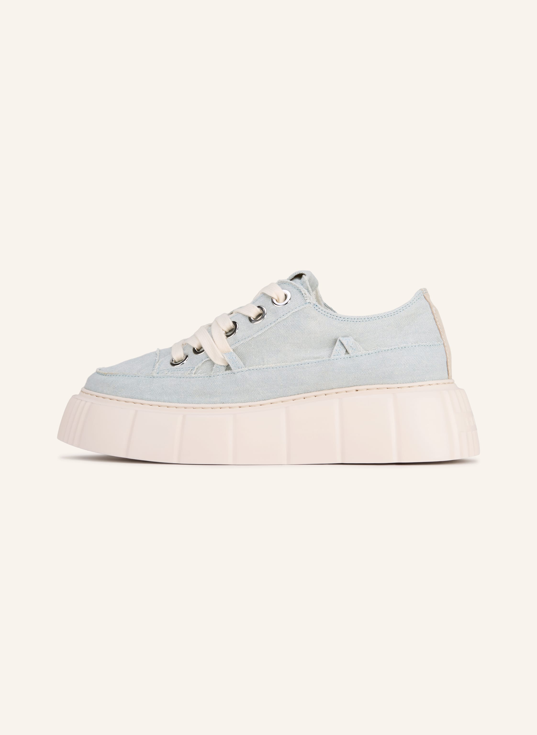 Thumbnail - Inuikii Sneaker Matilda Frayed Denim blau